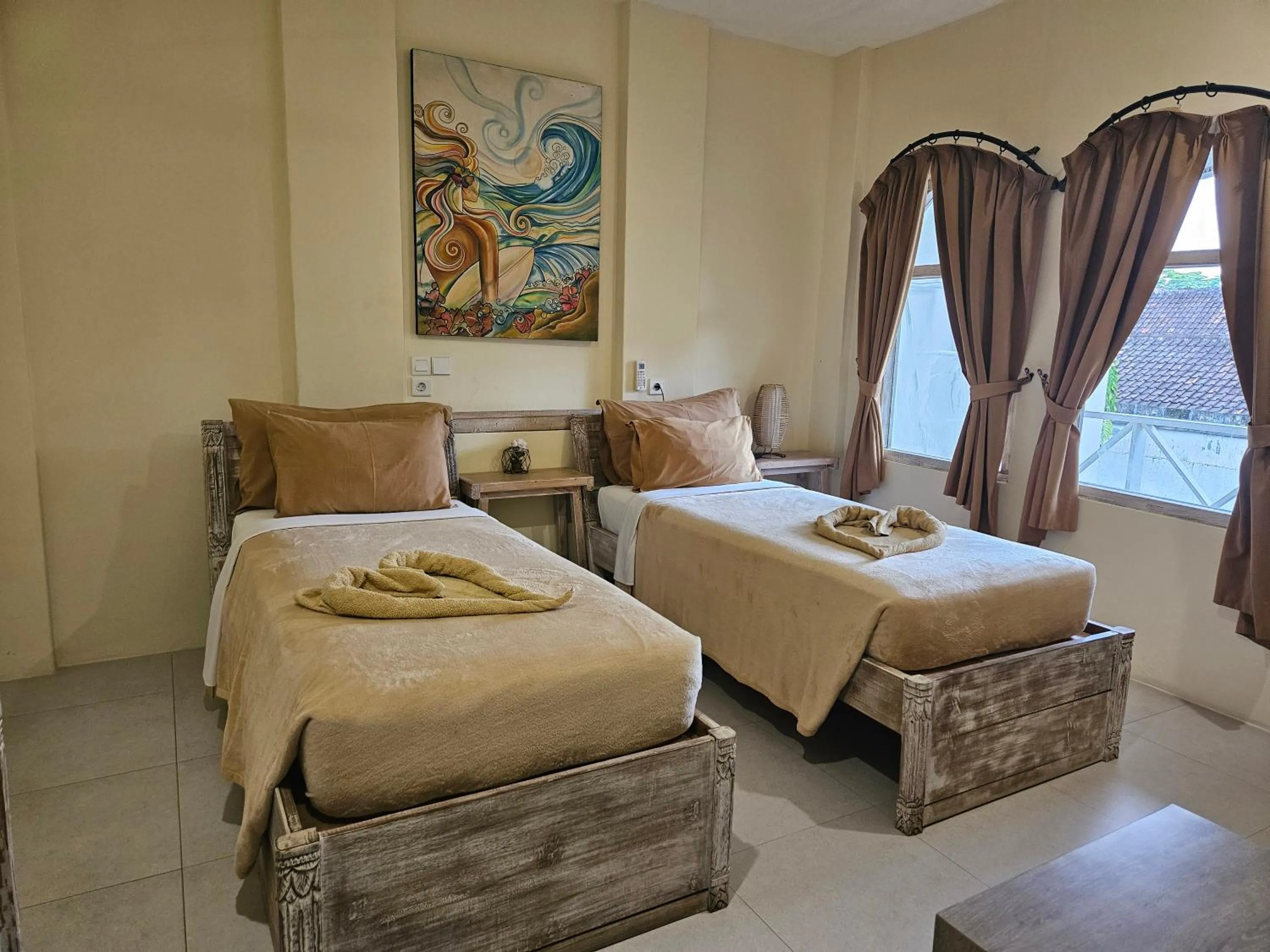 Bed in ISLA INDAH RETREAT boutique hotel