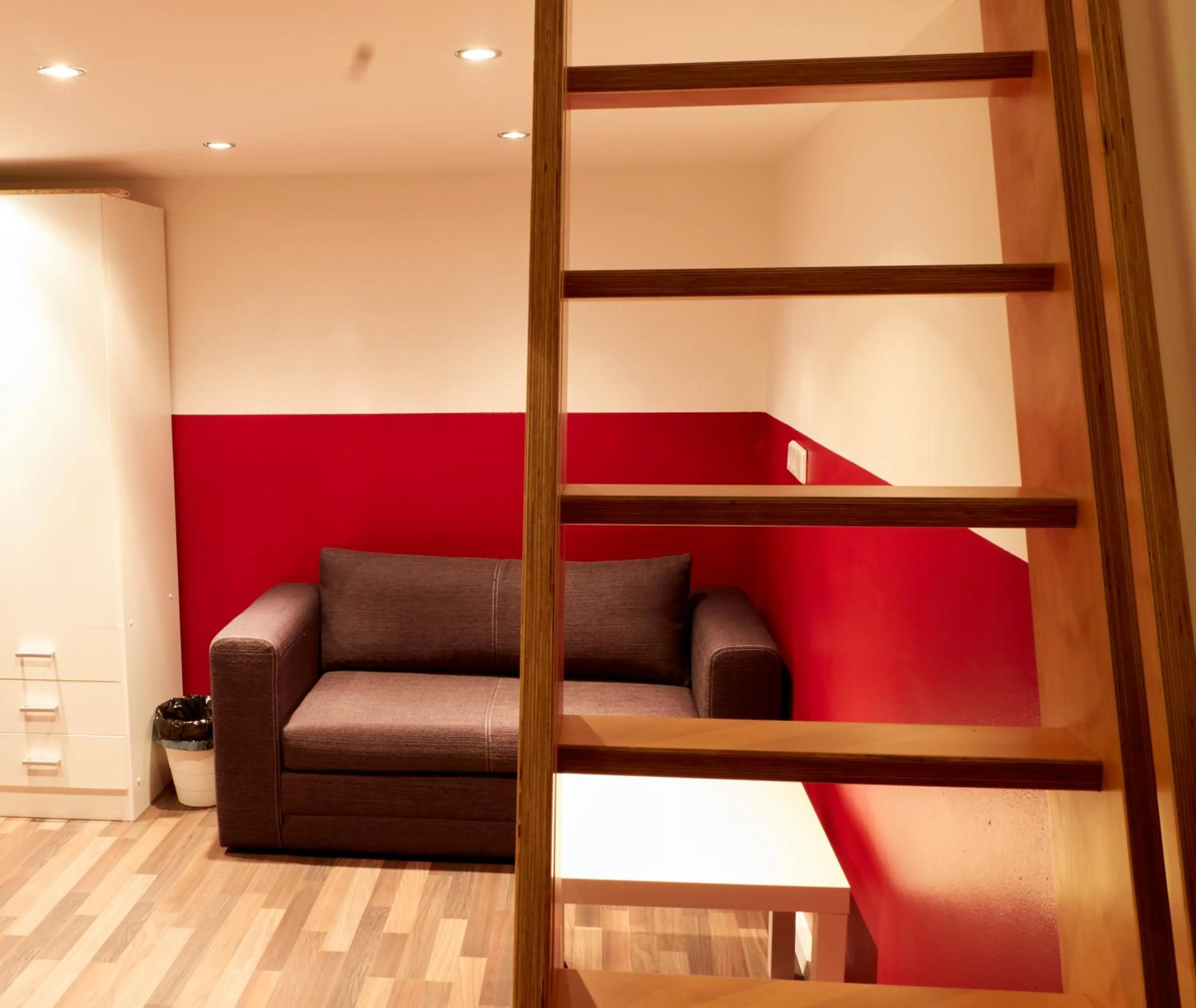 Living room in Ballhaus Berlin Hostel