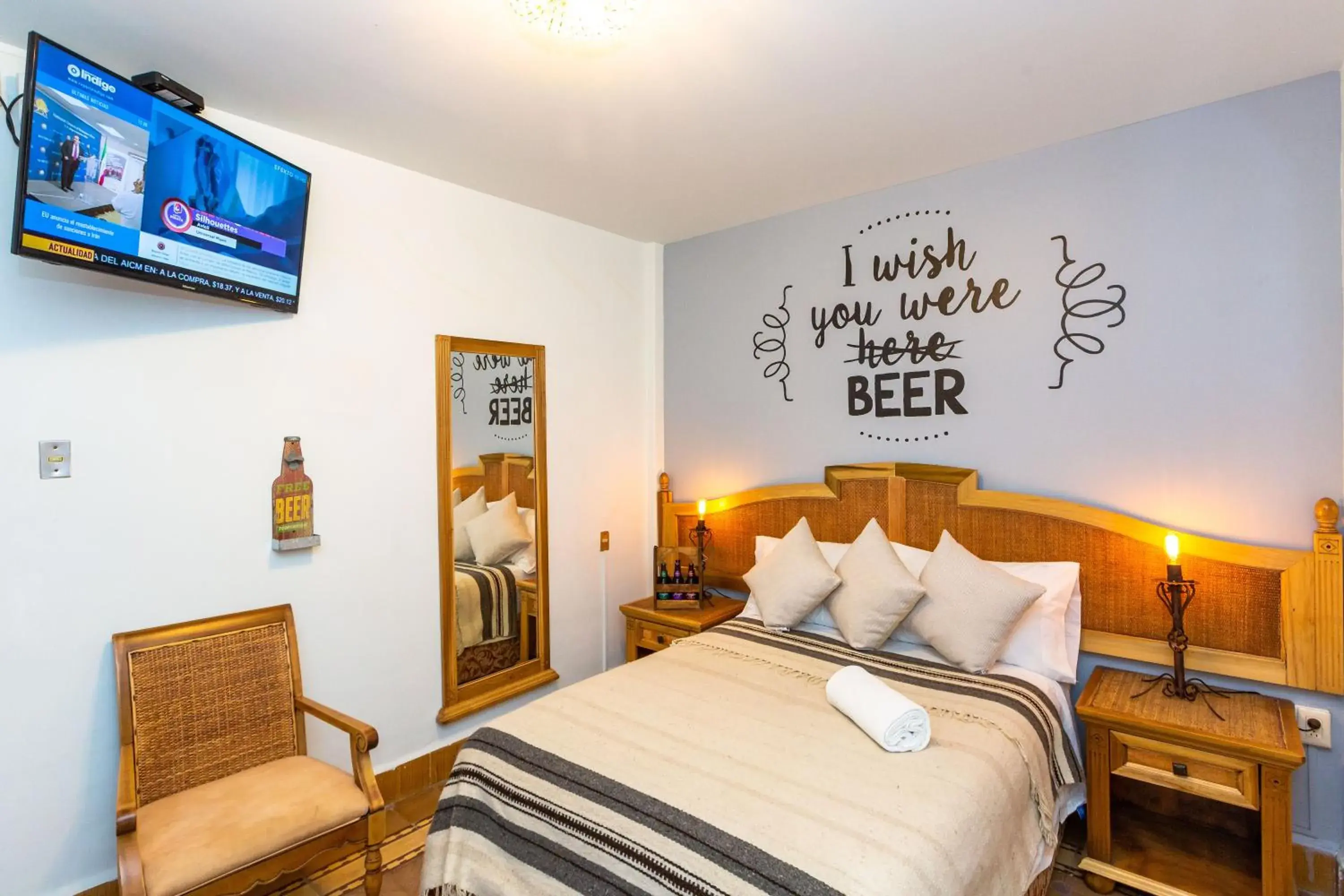 Photo of the whole room, Bed in Mala Vecindad Beer Hotel Photo of the whole room, Bed in Mala Vecindad Beer Hotel
