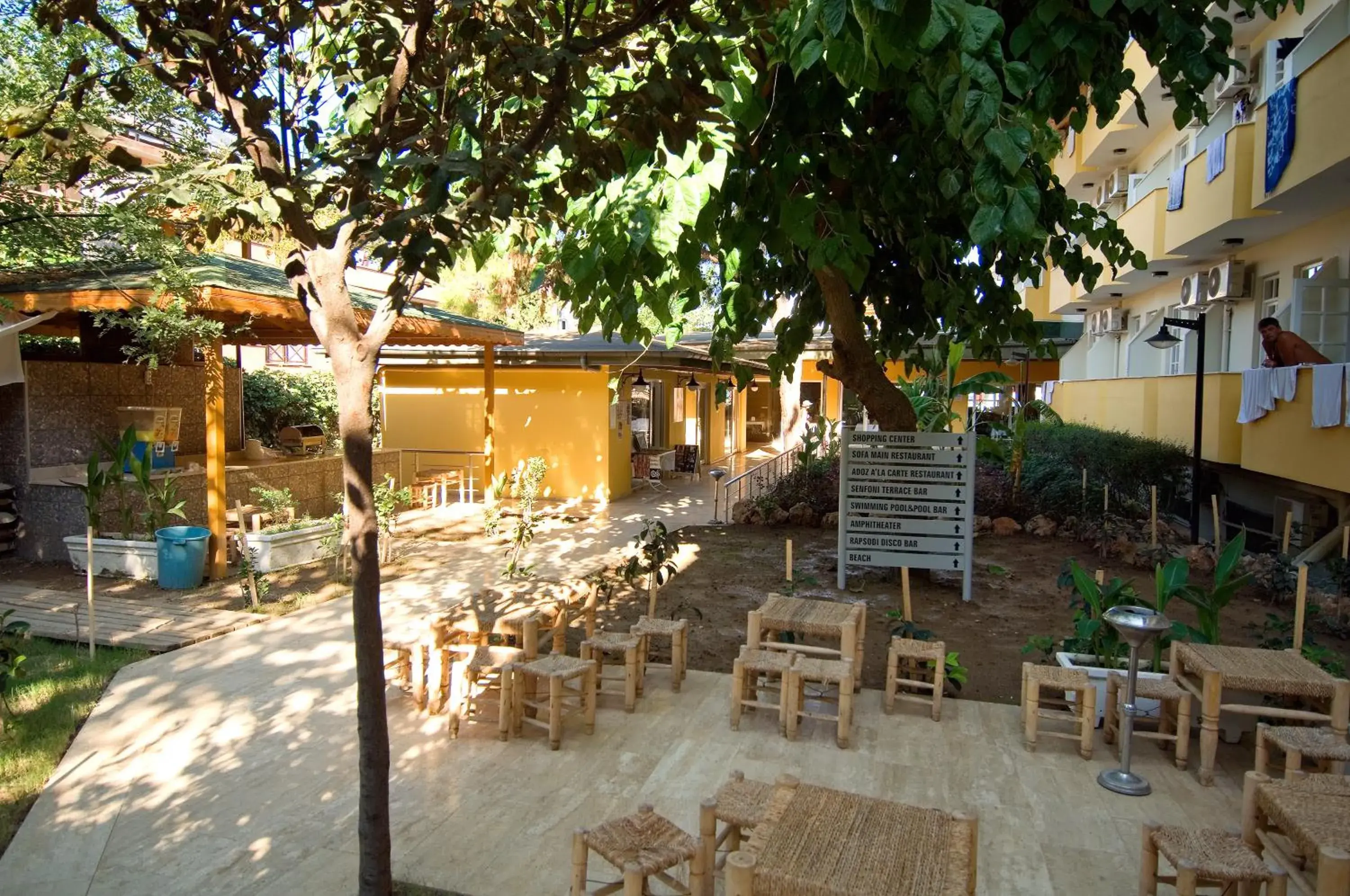 Garden view in Club Hotel Sunbel Garden view in Club Hotel Sunbel