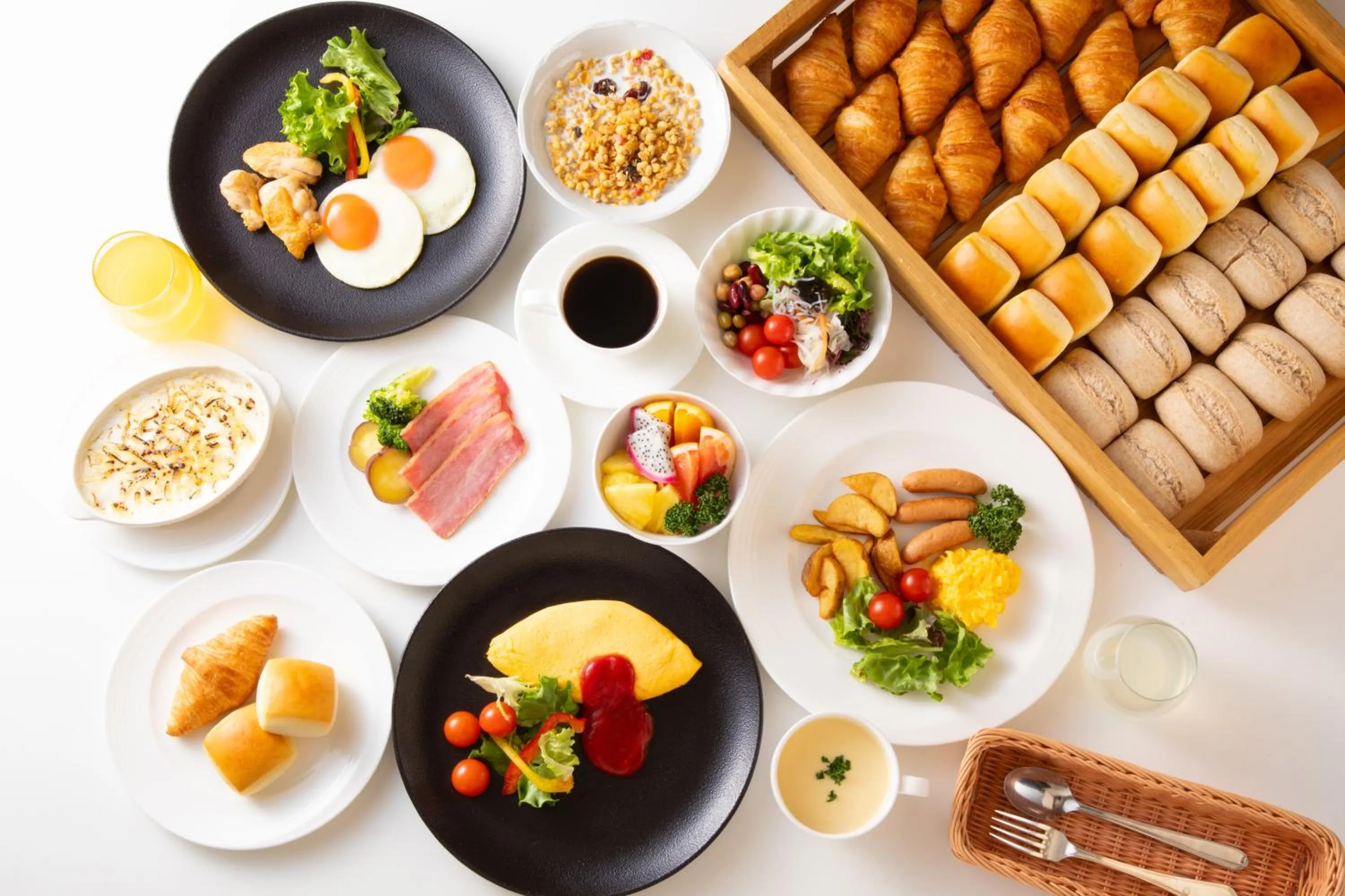 Breakfast in Hotel Nikko Oita Oasis Tower