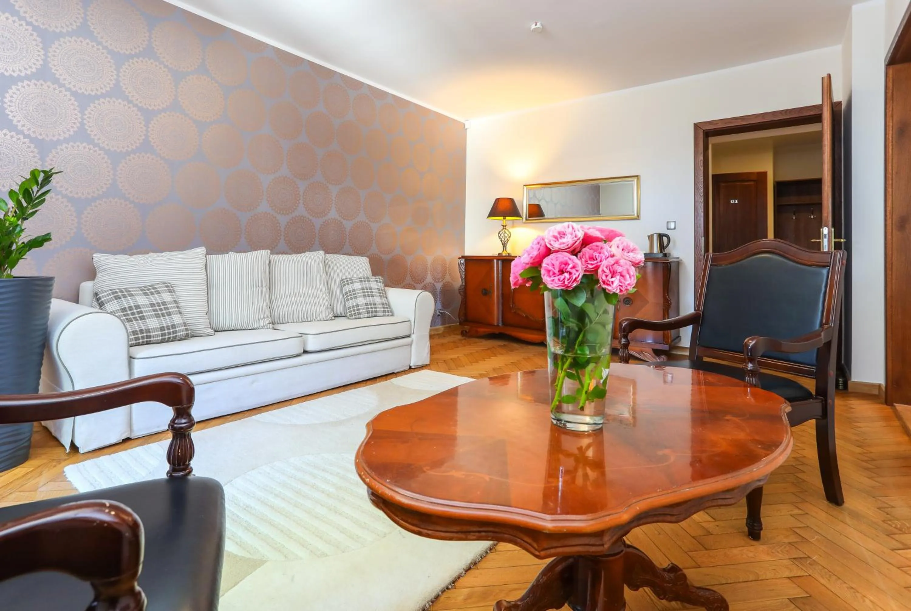 Decorative detail in Zamek Księża Góra