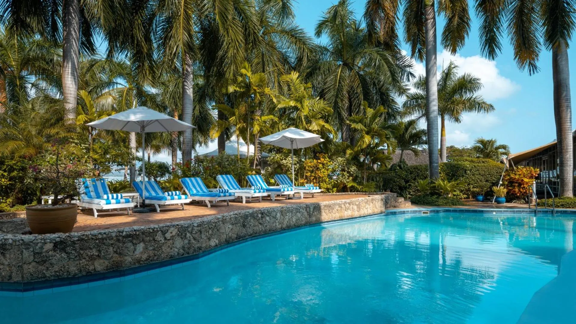 Pool view in Coral Beach Hotel Dar Es Salaam