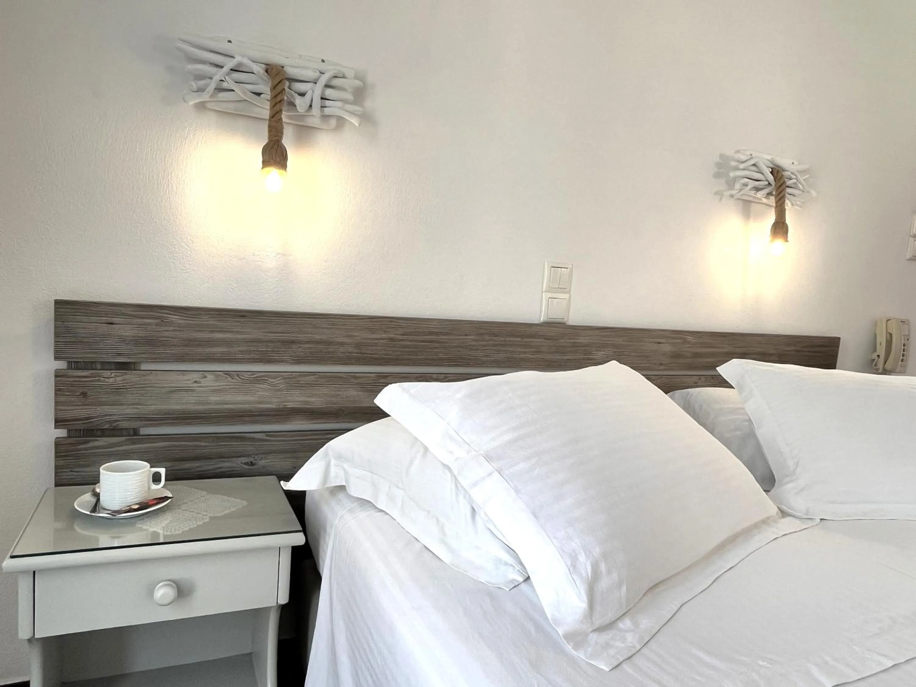 Bed in Christina Hotel, Adults Only, Heated Salt Water Pool