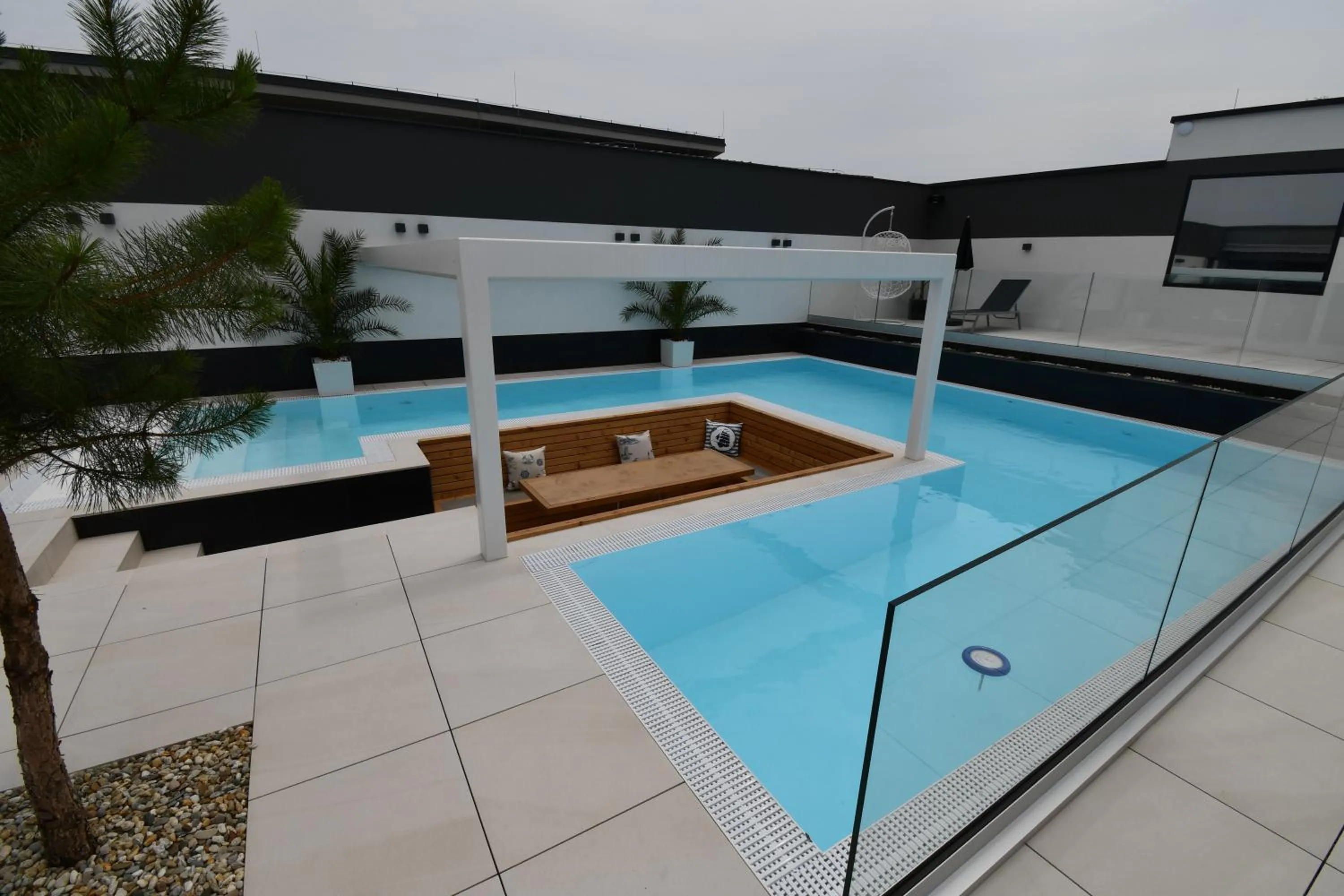 Swimming pool in Apartmány Ladná