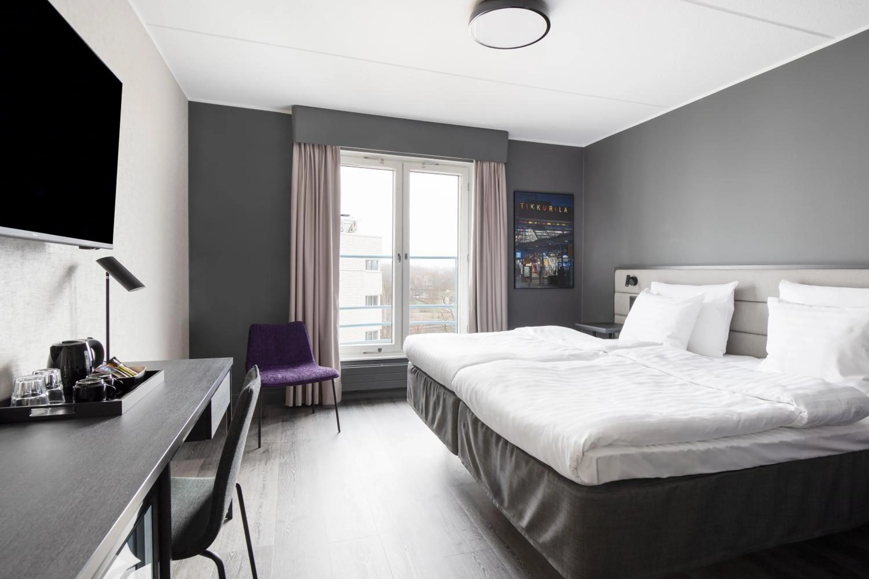 TV and multimedia, Bed in Original Sokos Hotel Vantaa