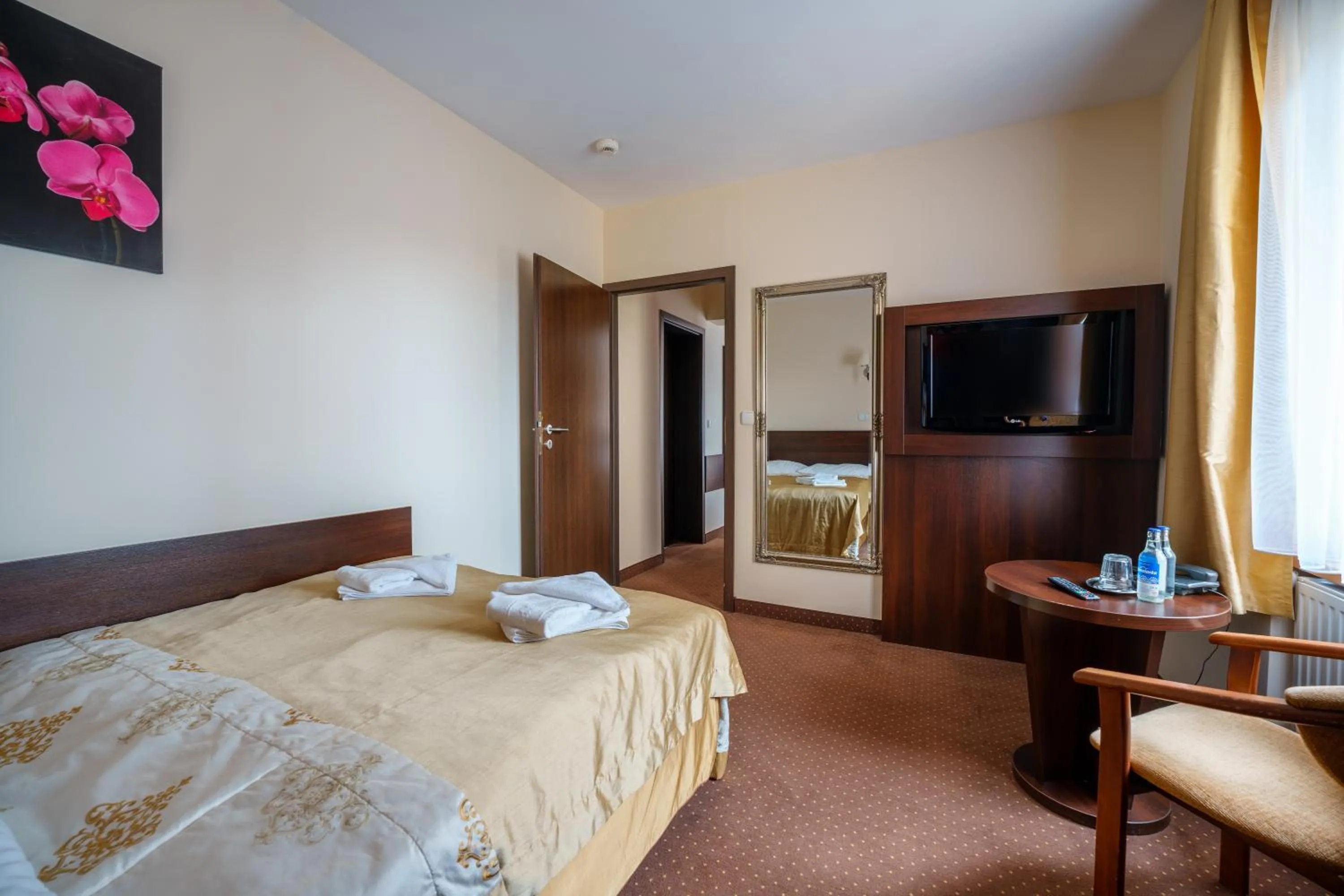 Bed in Hotel Pod Szrenicą