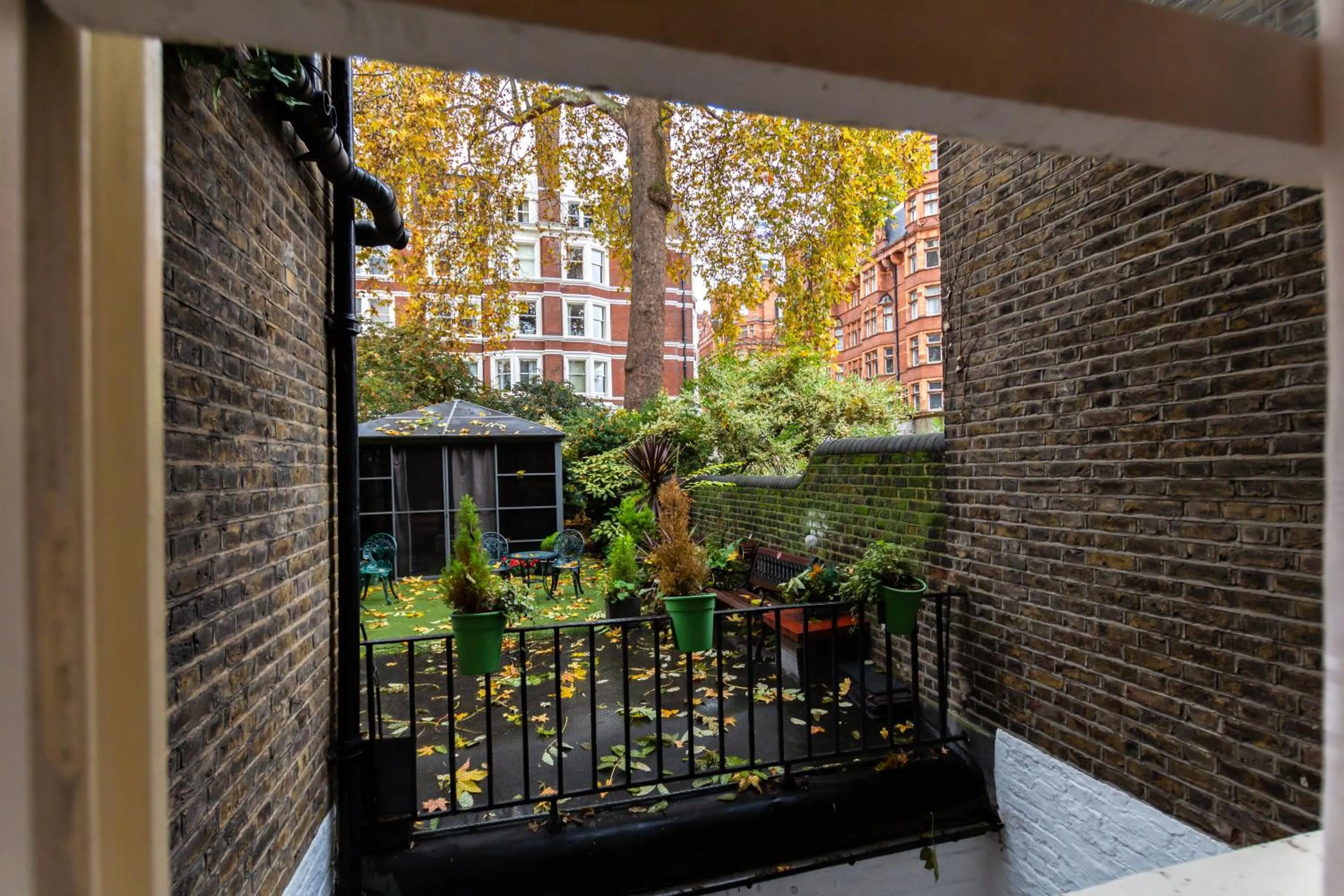 Garden view in Arosfa Hotel London by Compass Hospitality