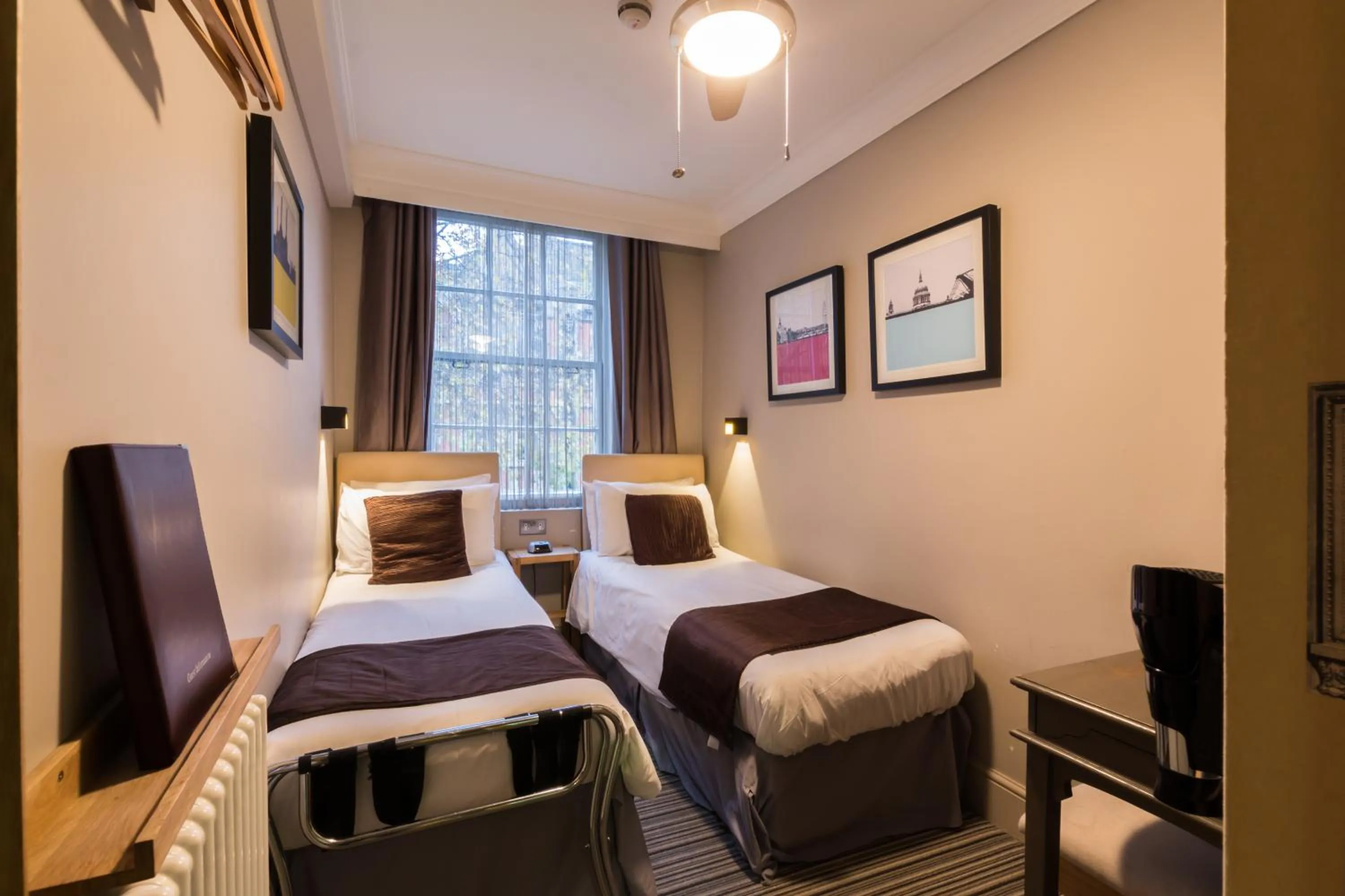 Bedroom, Bed in Arosfa Hotel London by Compass Hospitality
