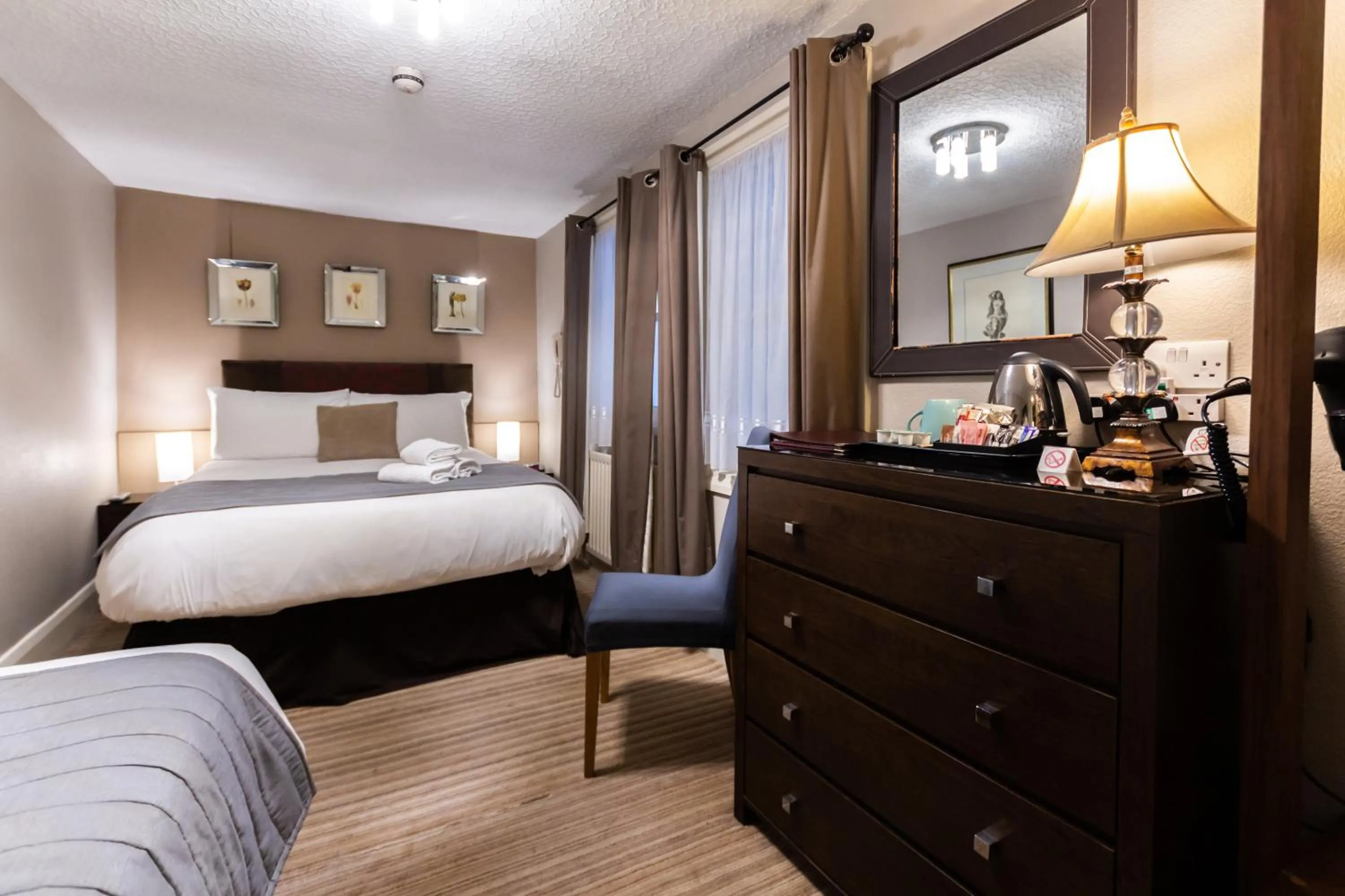 Bedroom, Bed in Arosfa Hotel London by Compass Hospitality