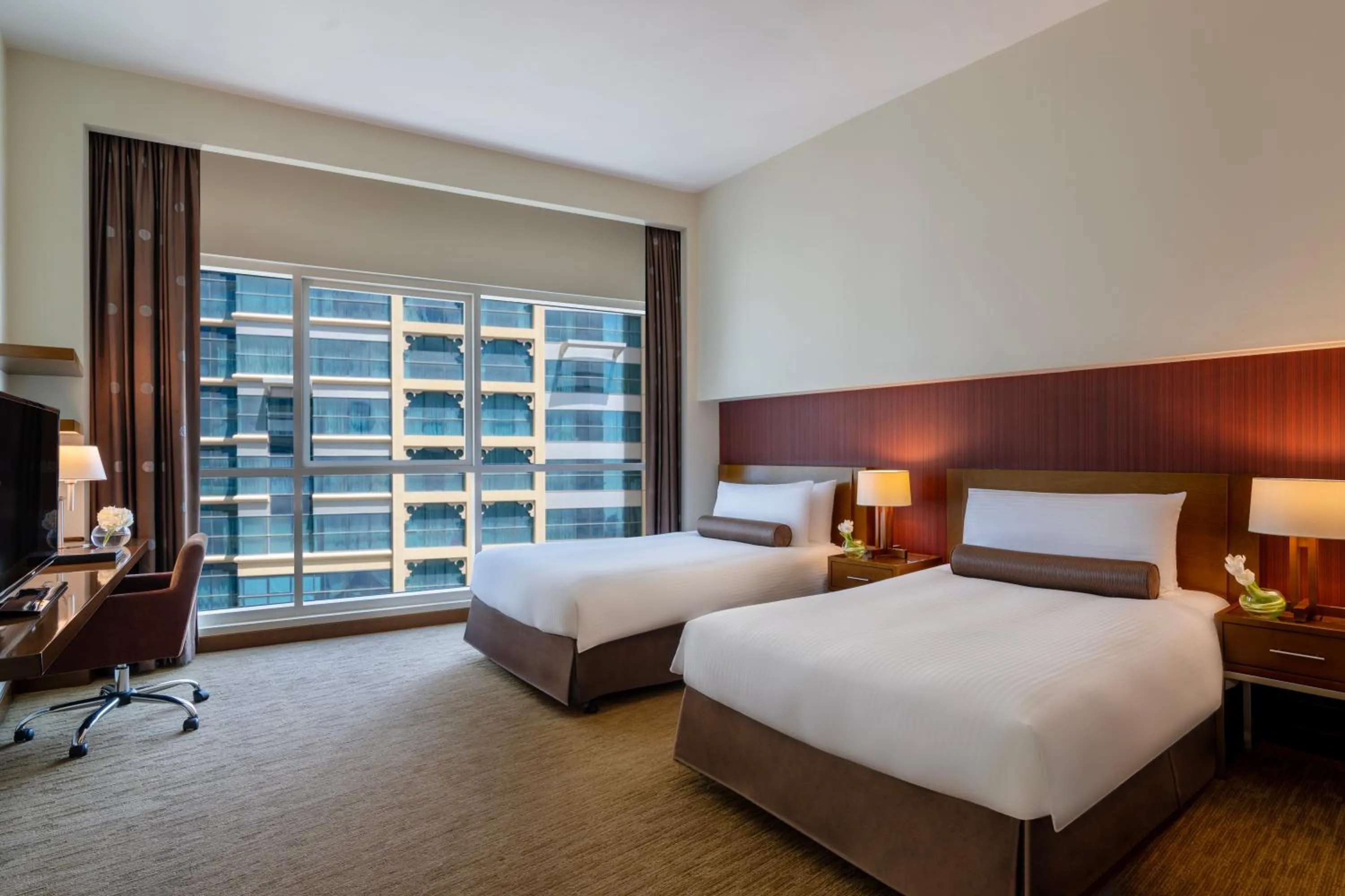 Bedroom, Bed in Grand Millennium Al Wahda Executive Apartments