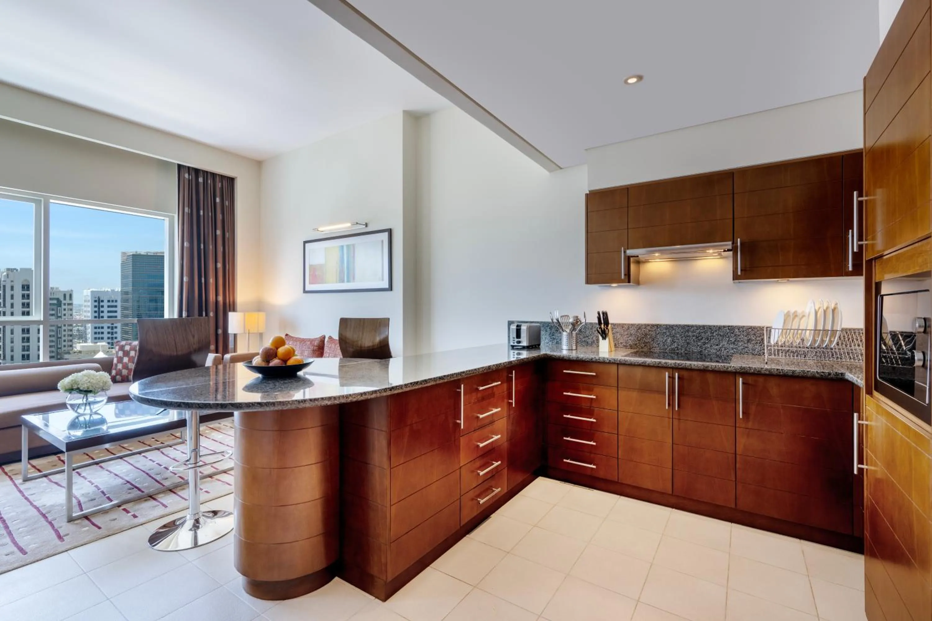 kitchen in Grand Millennium Al Wahda Executive Apartments