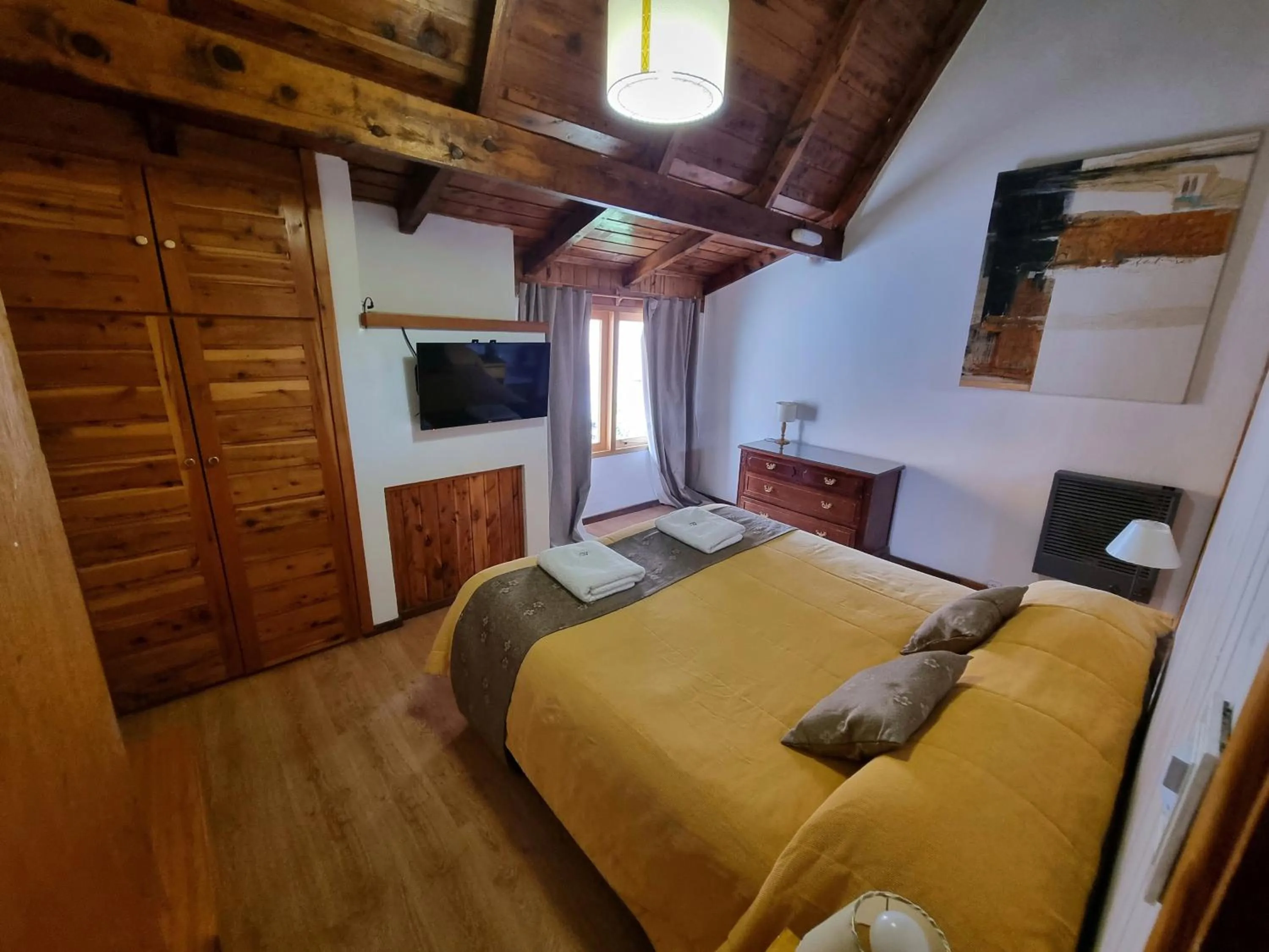 Bed in Cabañas Del Lacar