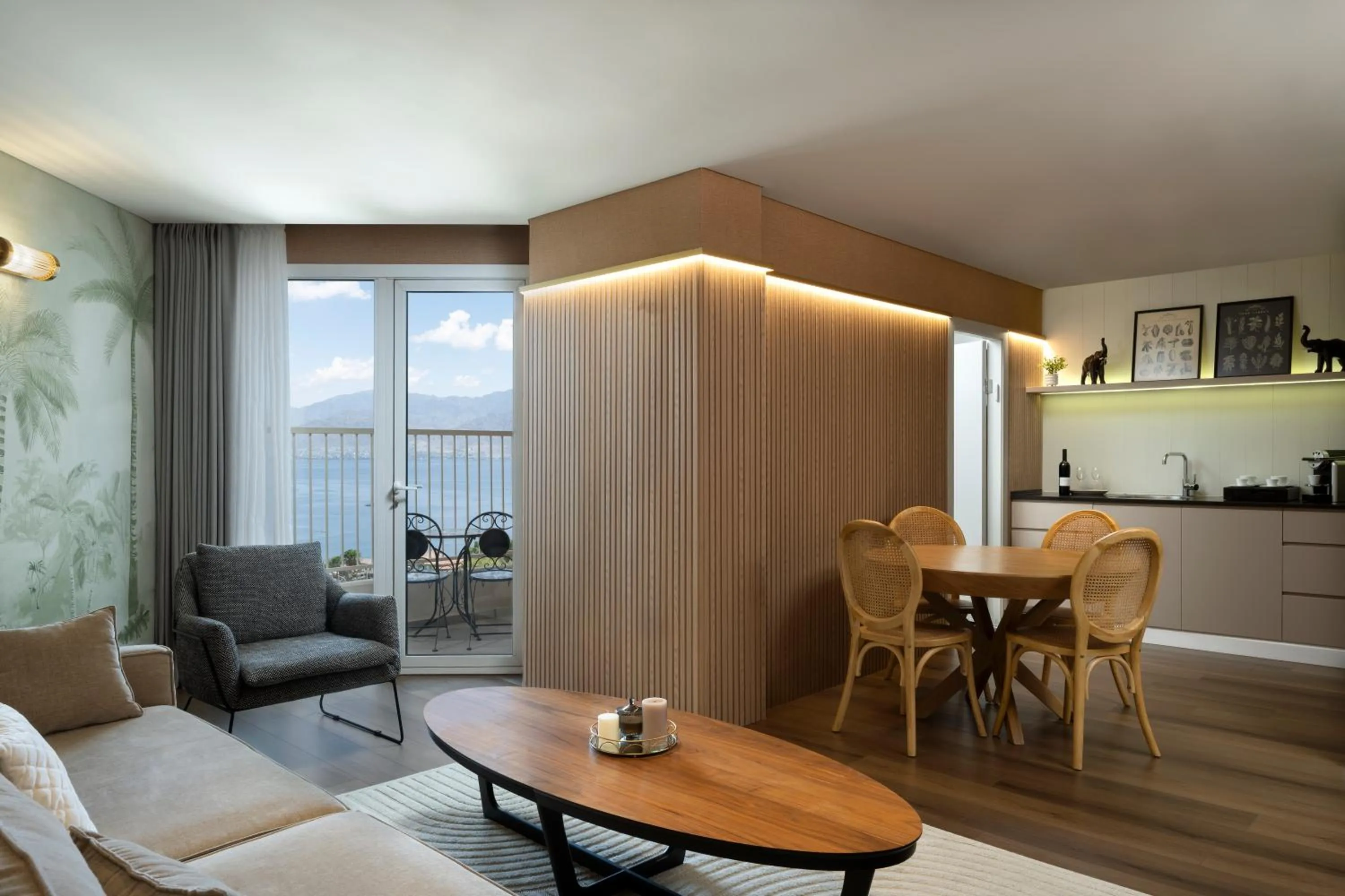 Seating area in U Coral Beach Club Eilat – Ultra All inclusive