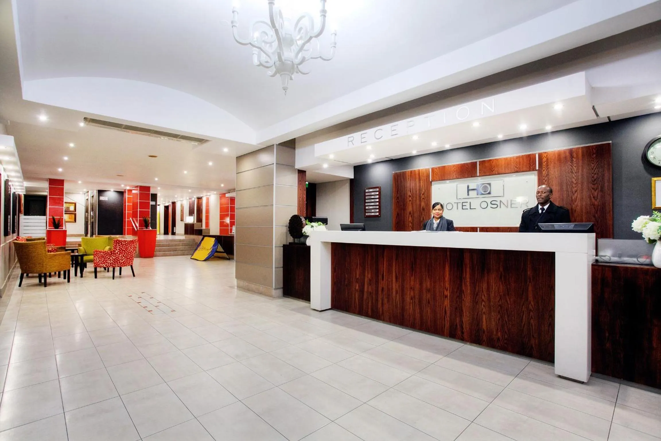 Lobby or reception in Hotel Osner