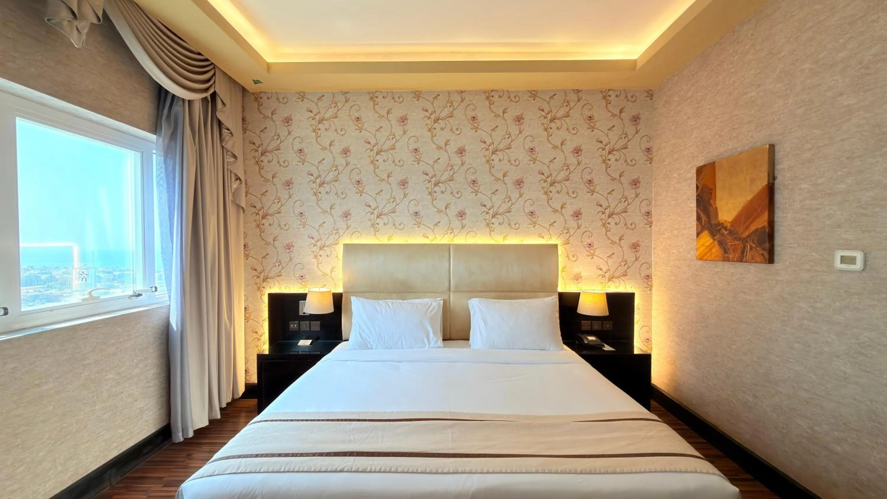 Bedroom, Bed in Sunday Mangrove Corniche Hotel, Ras Al Khaimah