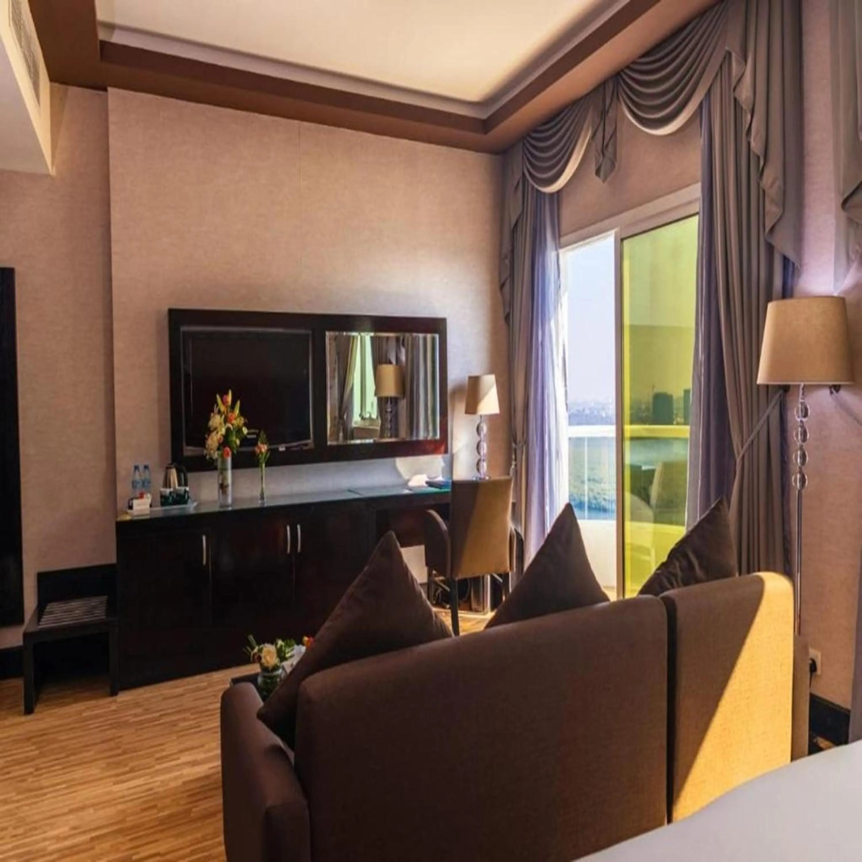 Seating area in Sunday Mangrove Corniche Hotel, Ras Al Khaimah