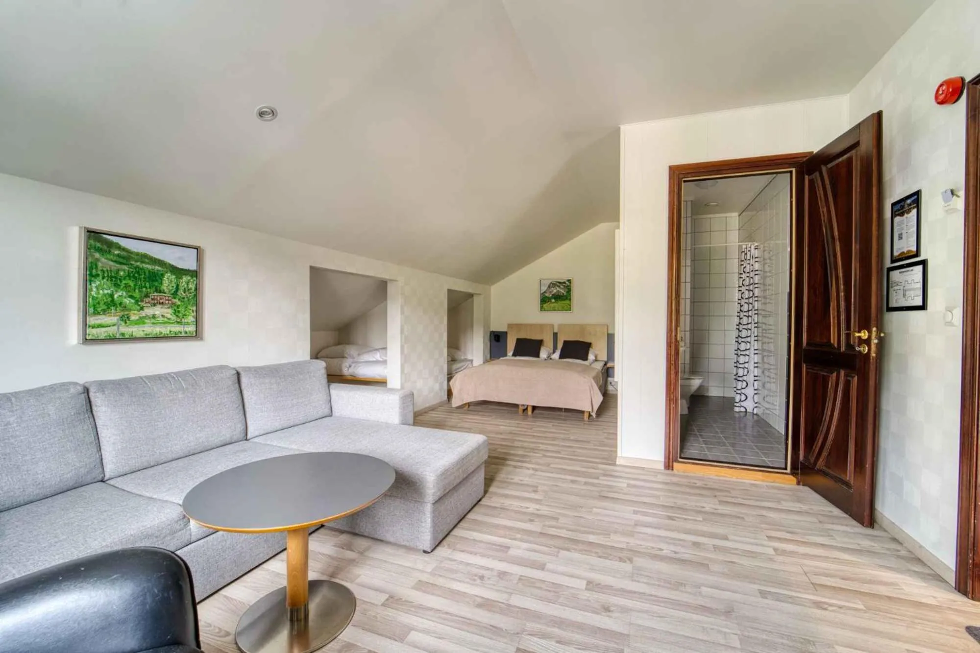 Bed in Sølvgarden Hotel