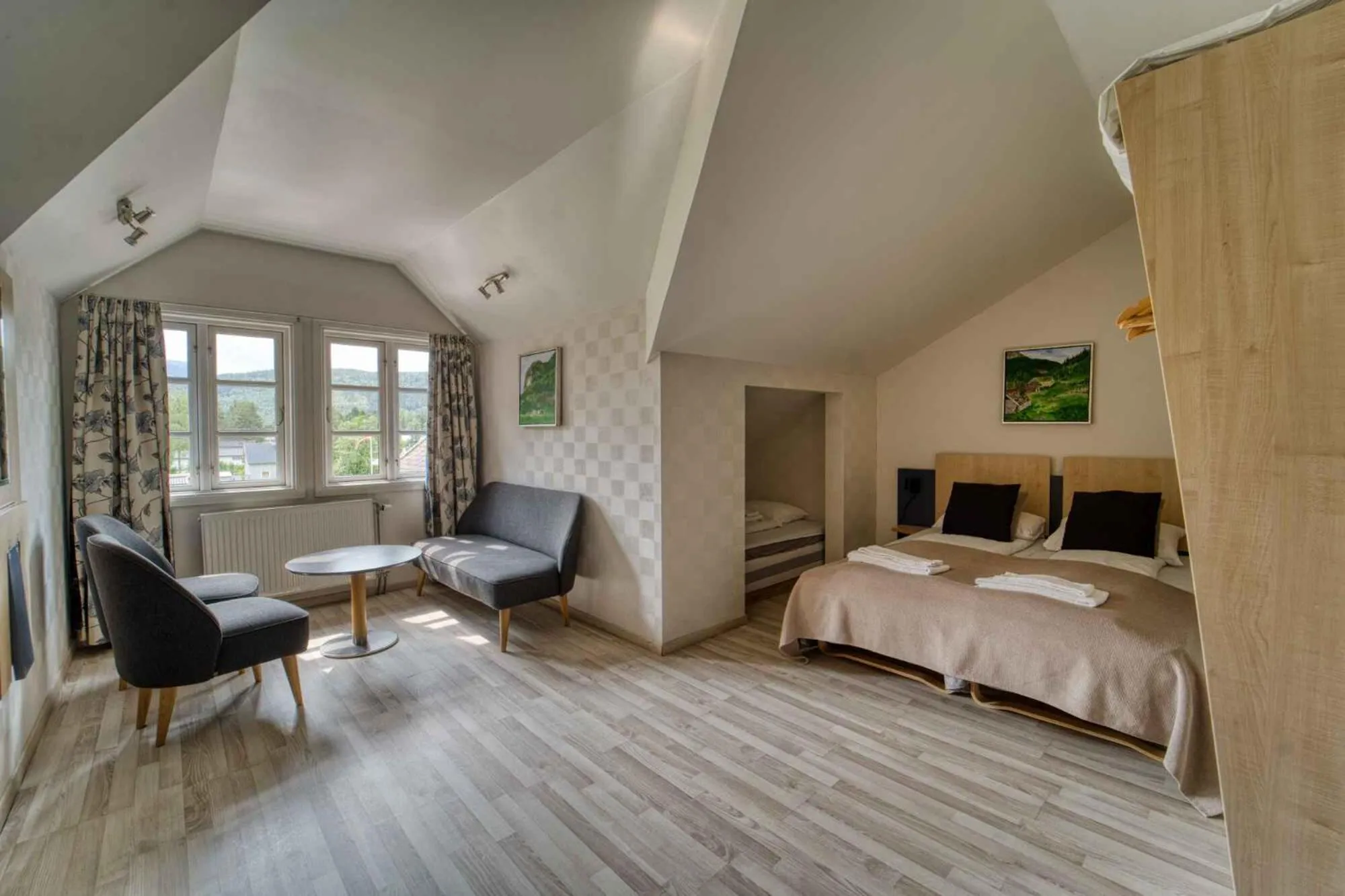 Bed in Sølvgarden Hotel