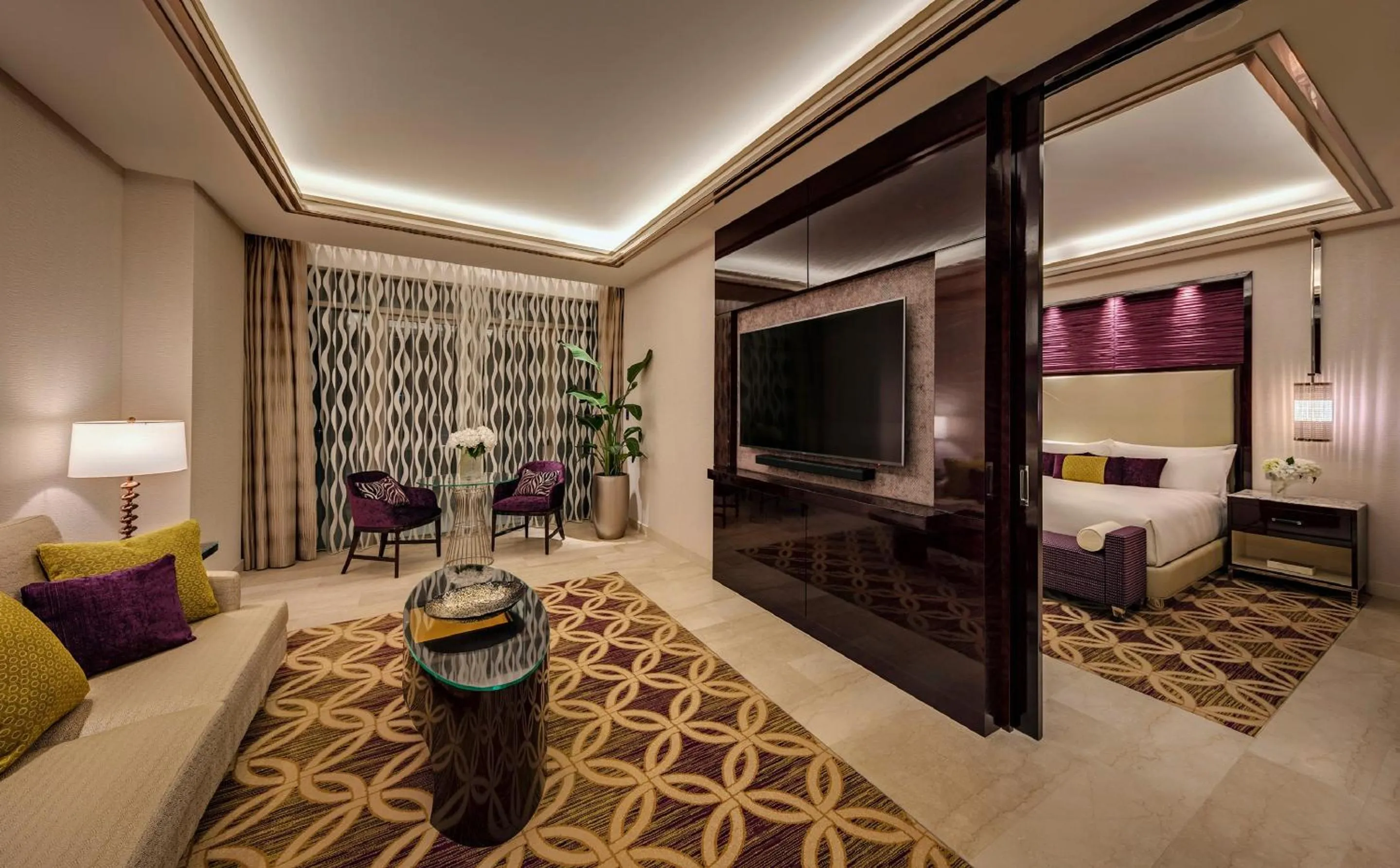 Living room, Bed in The Darling at The Star Gold Coast