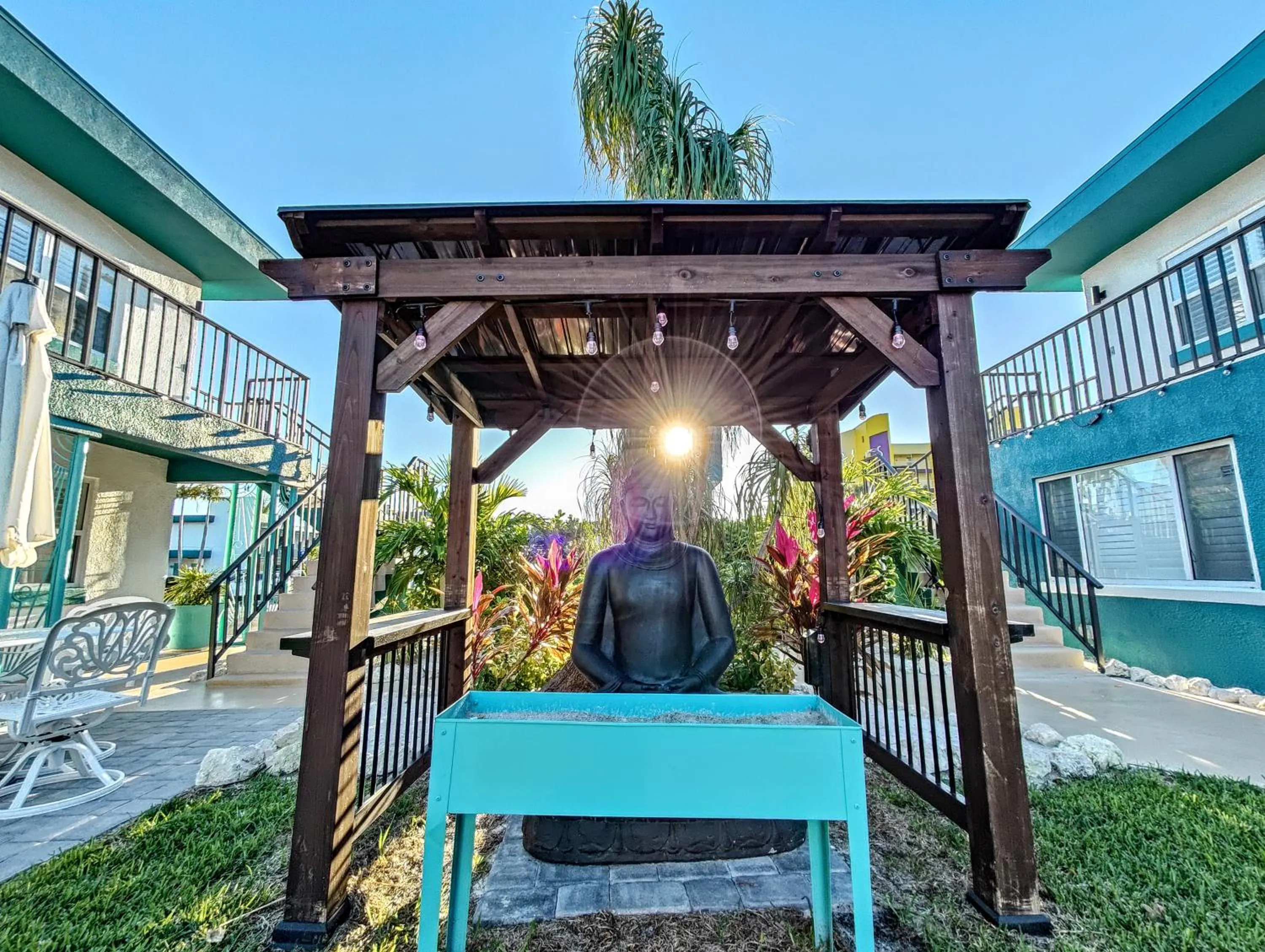 Garden in Tahitian Beach Resort