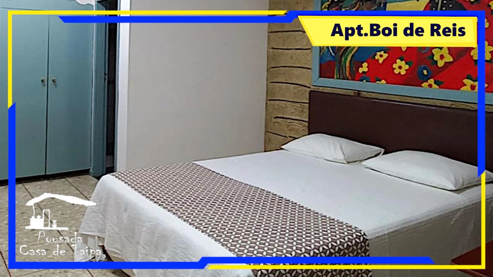 Bed in Pousada Casa de Taipa