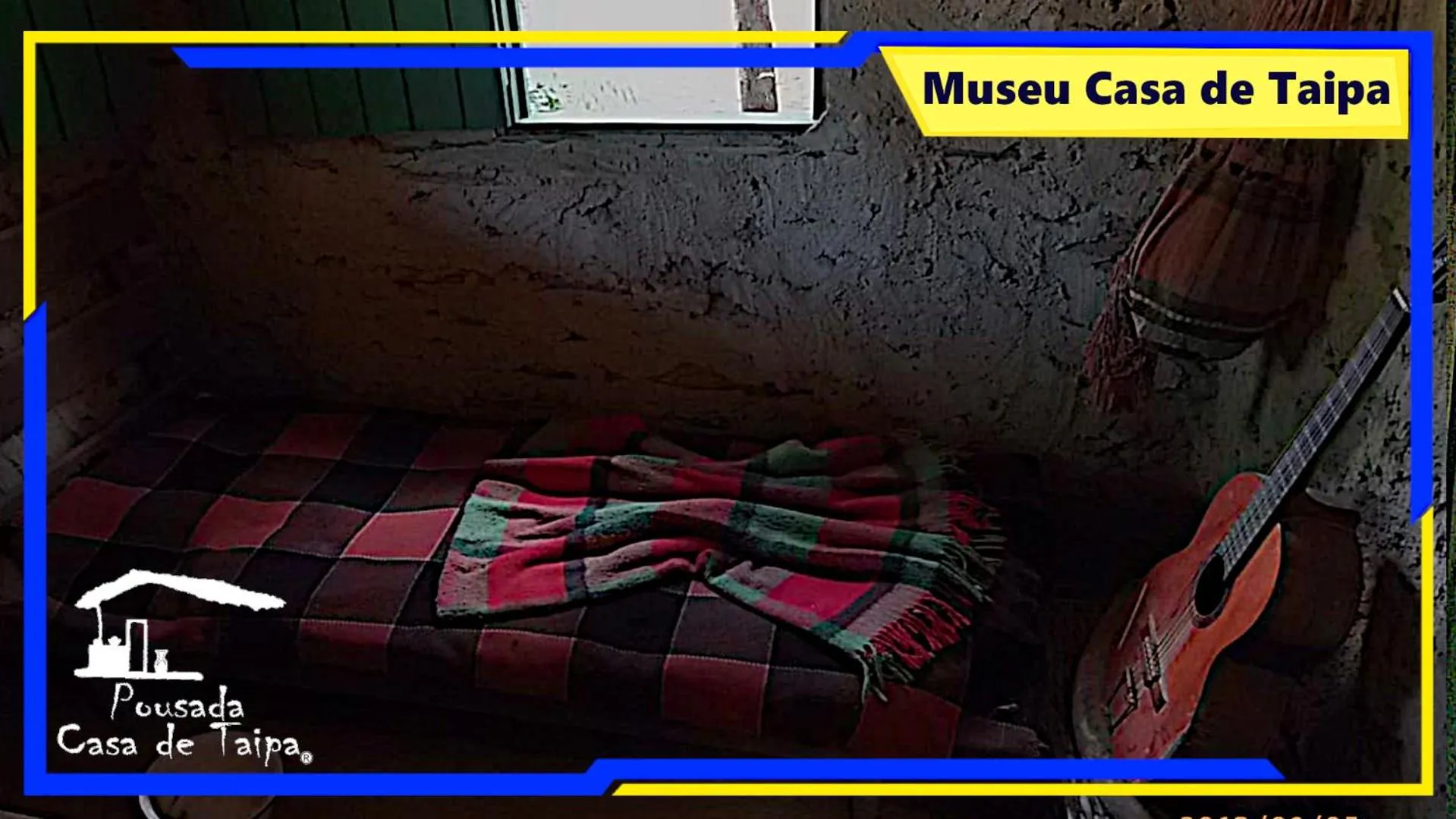 Bed in Pousada Casa de Taipa