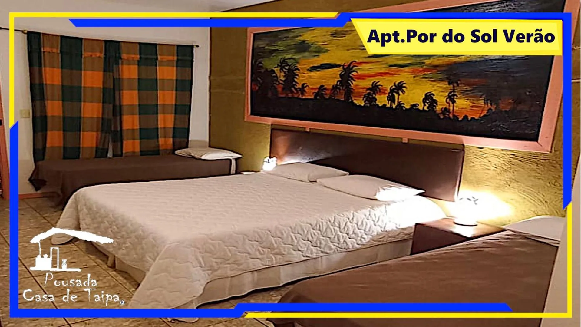Bed in Pousada Casa de Taipa