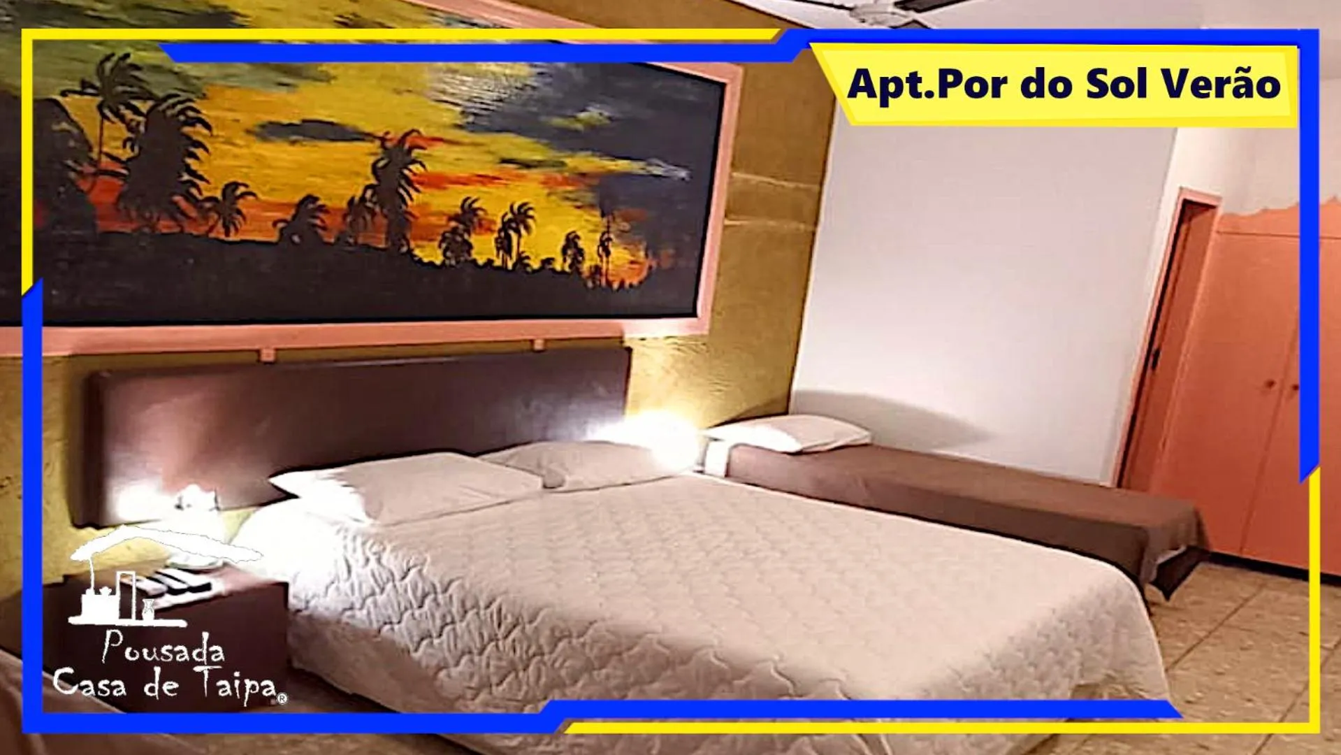 Bed in Pousada Casa de Taipa