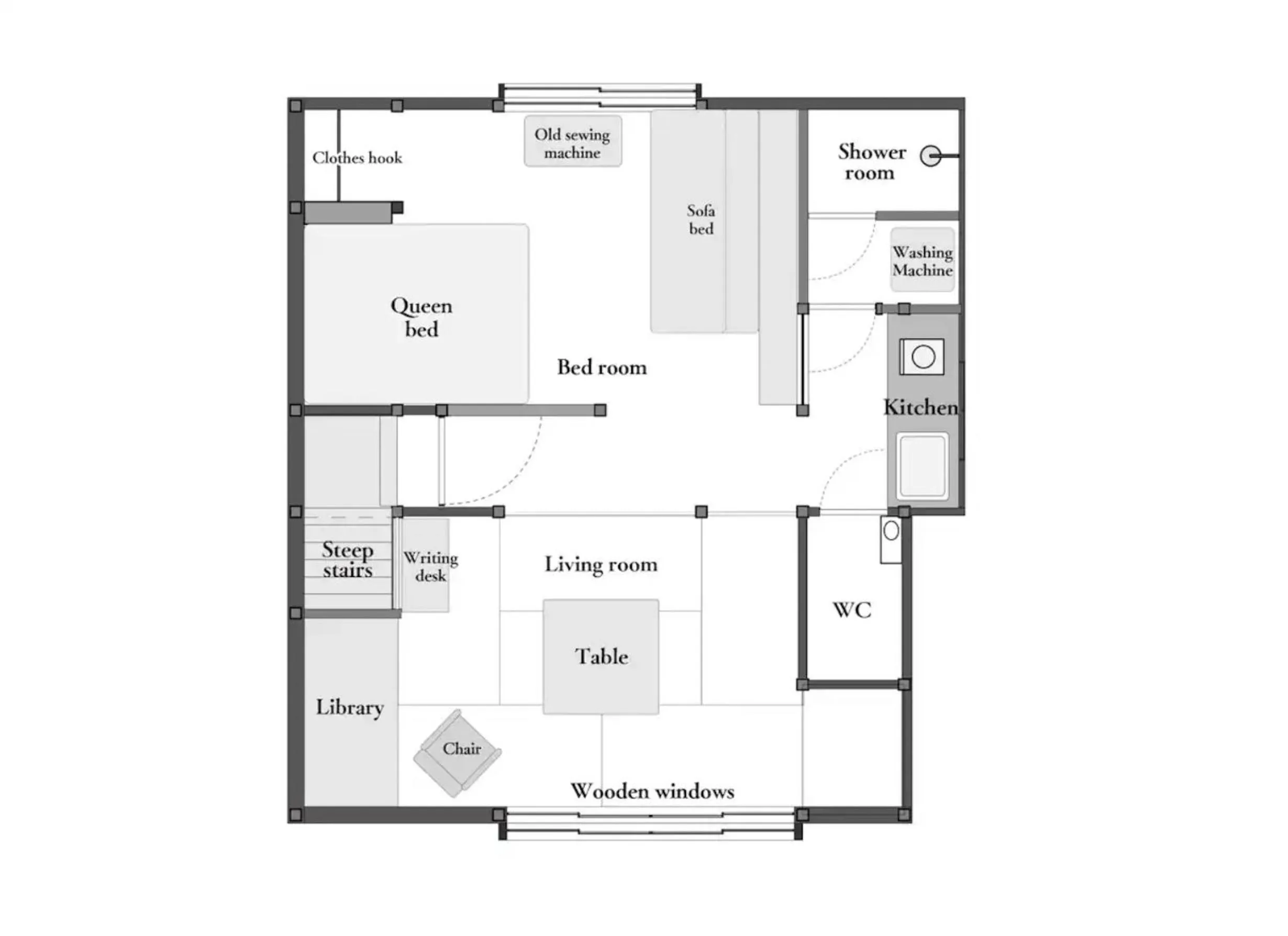 Photo of the whole room in TOKYO LITTLE HOUSE