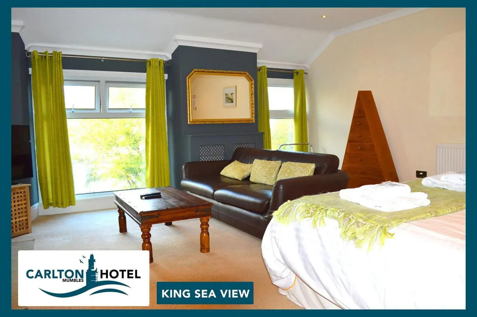 King Room with Sea View - single occupancy in The Mumbles Carlton Hotel King Room with Sea View - single occupancy in The Mumbles Carlton Hotel