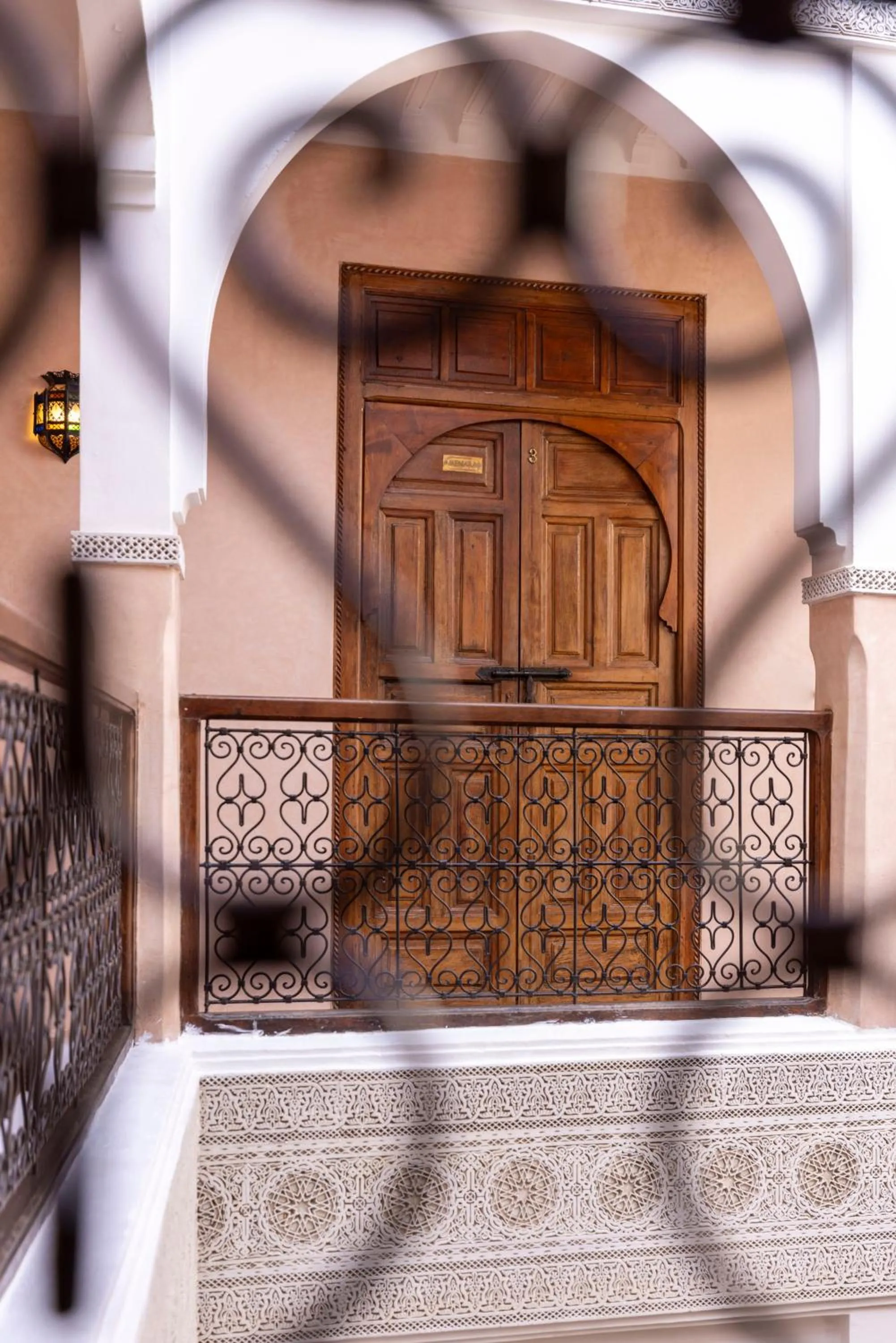 Decorative detail in Riad Arbre Bleu