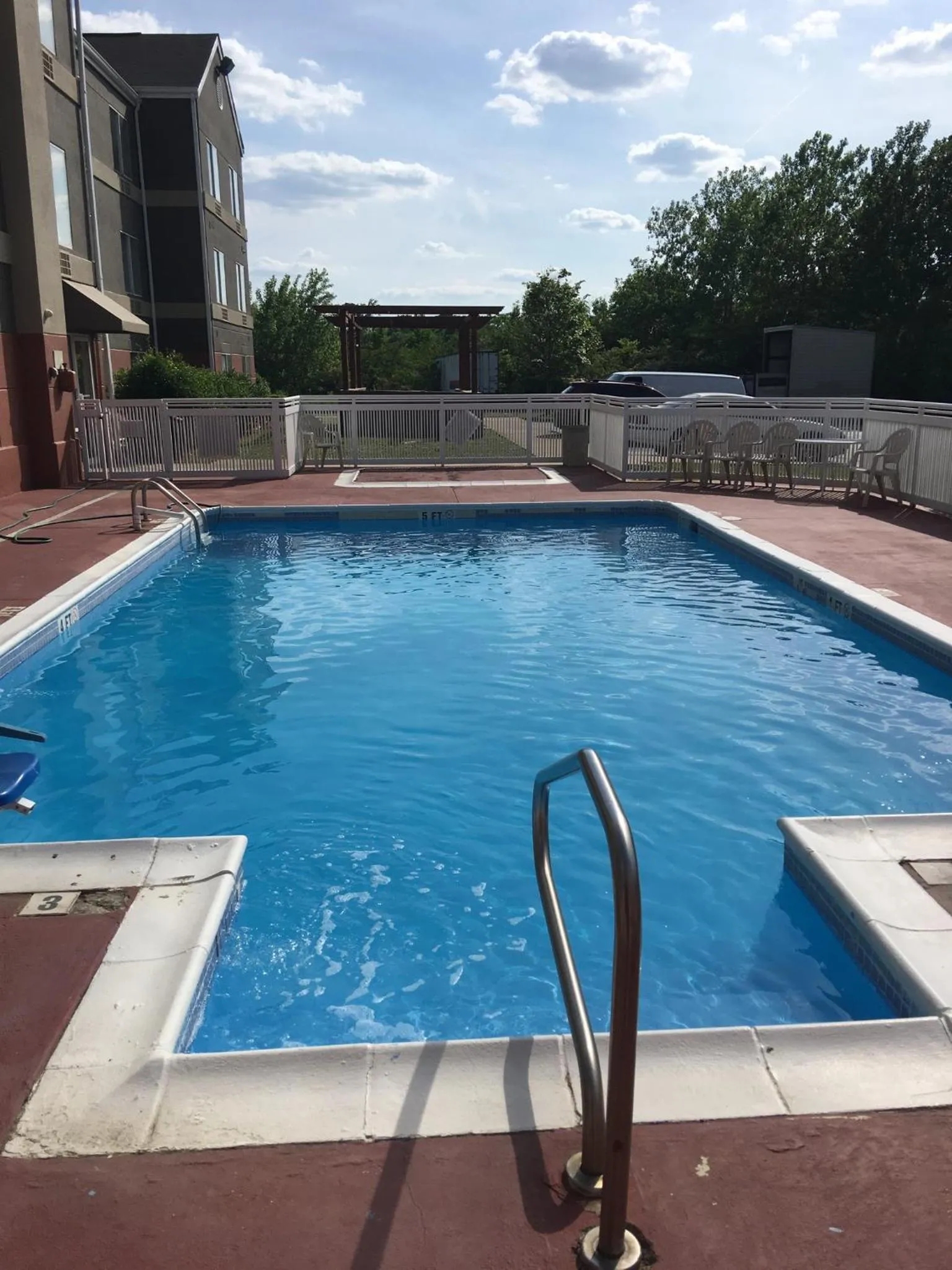 Swimming pool in Budgetel Inns & Suites