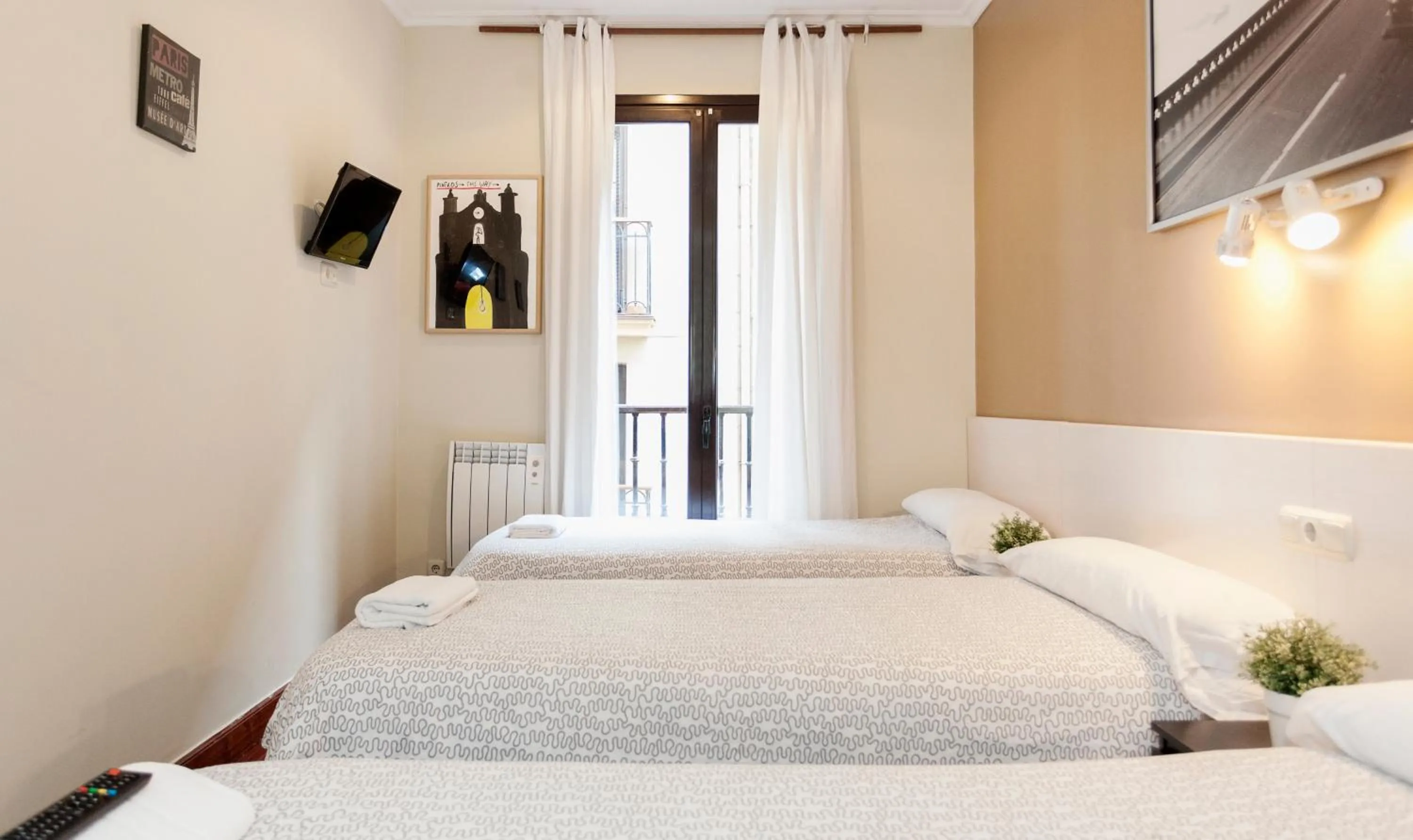 Bed in Pensión Goiko