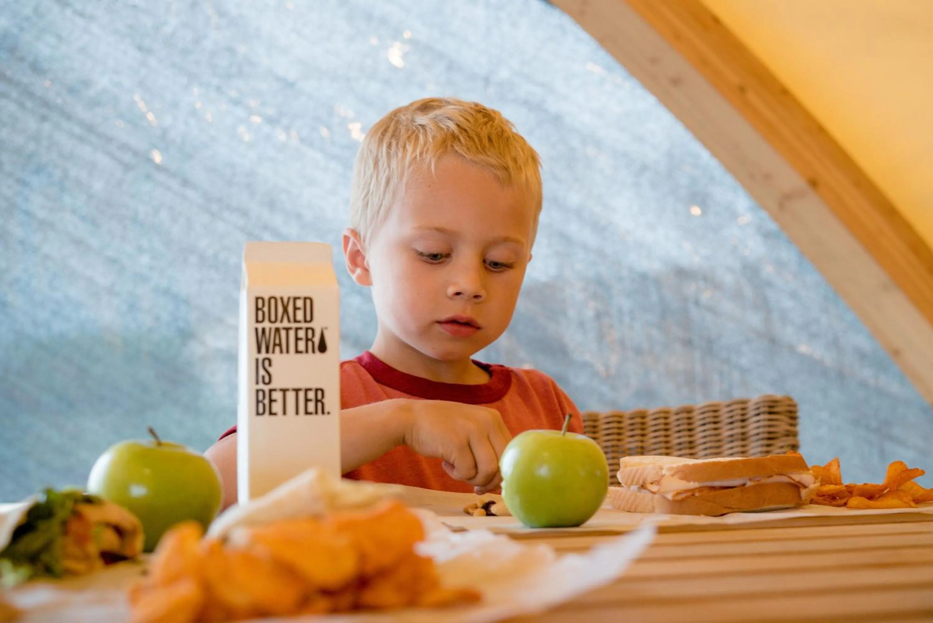 children in Under Canvas West Yellowstone