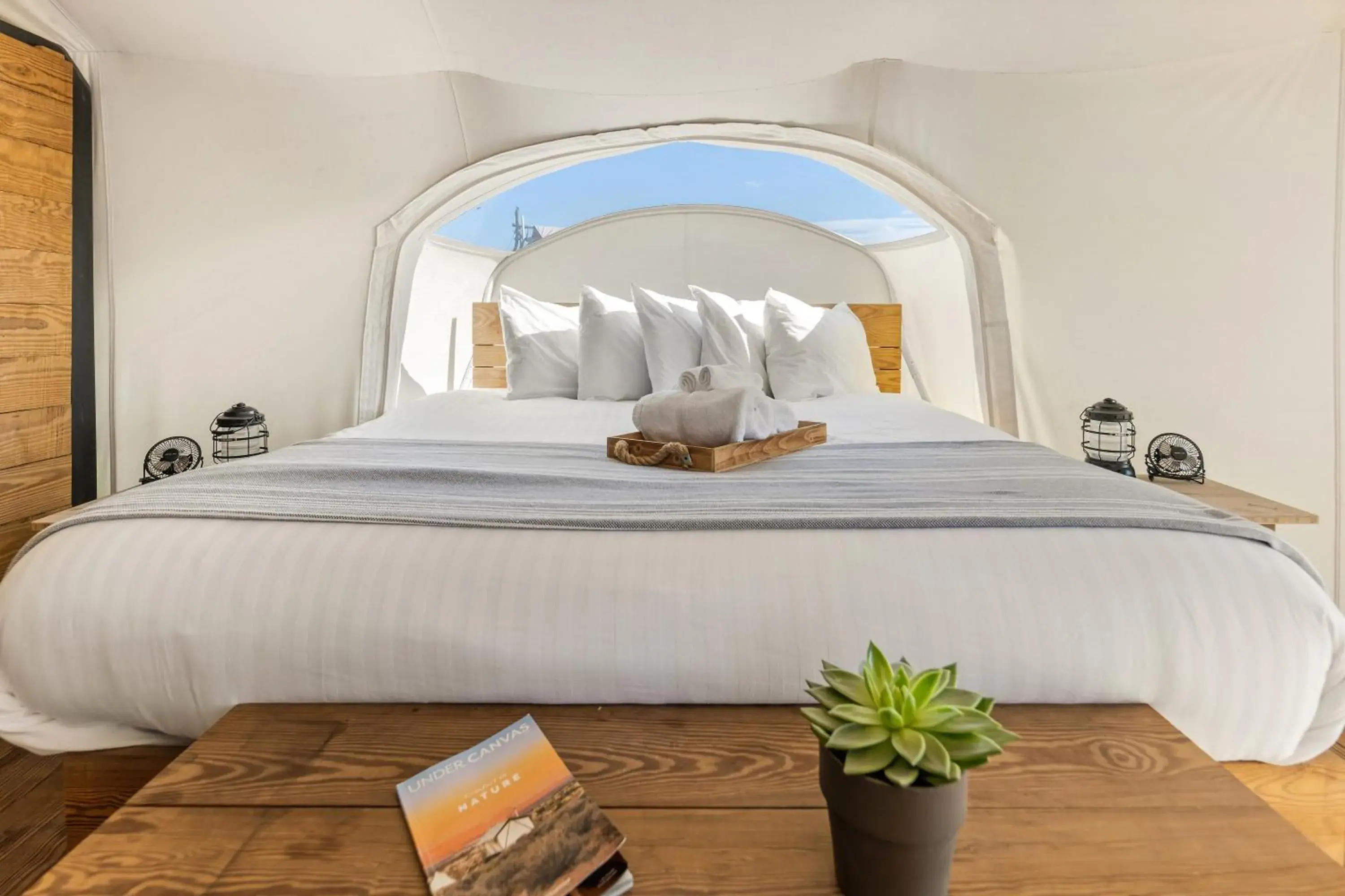 Stargazer Tent with Private Bathroom in Under Canvas West Yellowstone Stargazer Tent with Private Bathroom in Under Canvas West Yellowstone