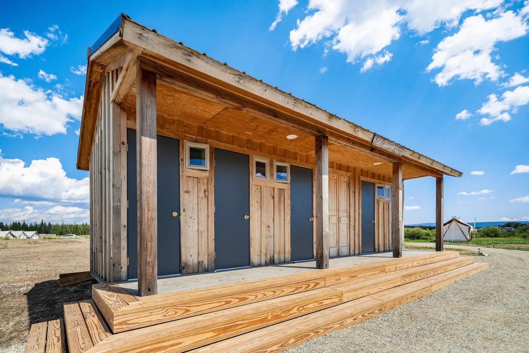 Bathroom in Under Canvas West Yellowstone