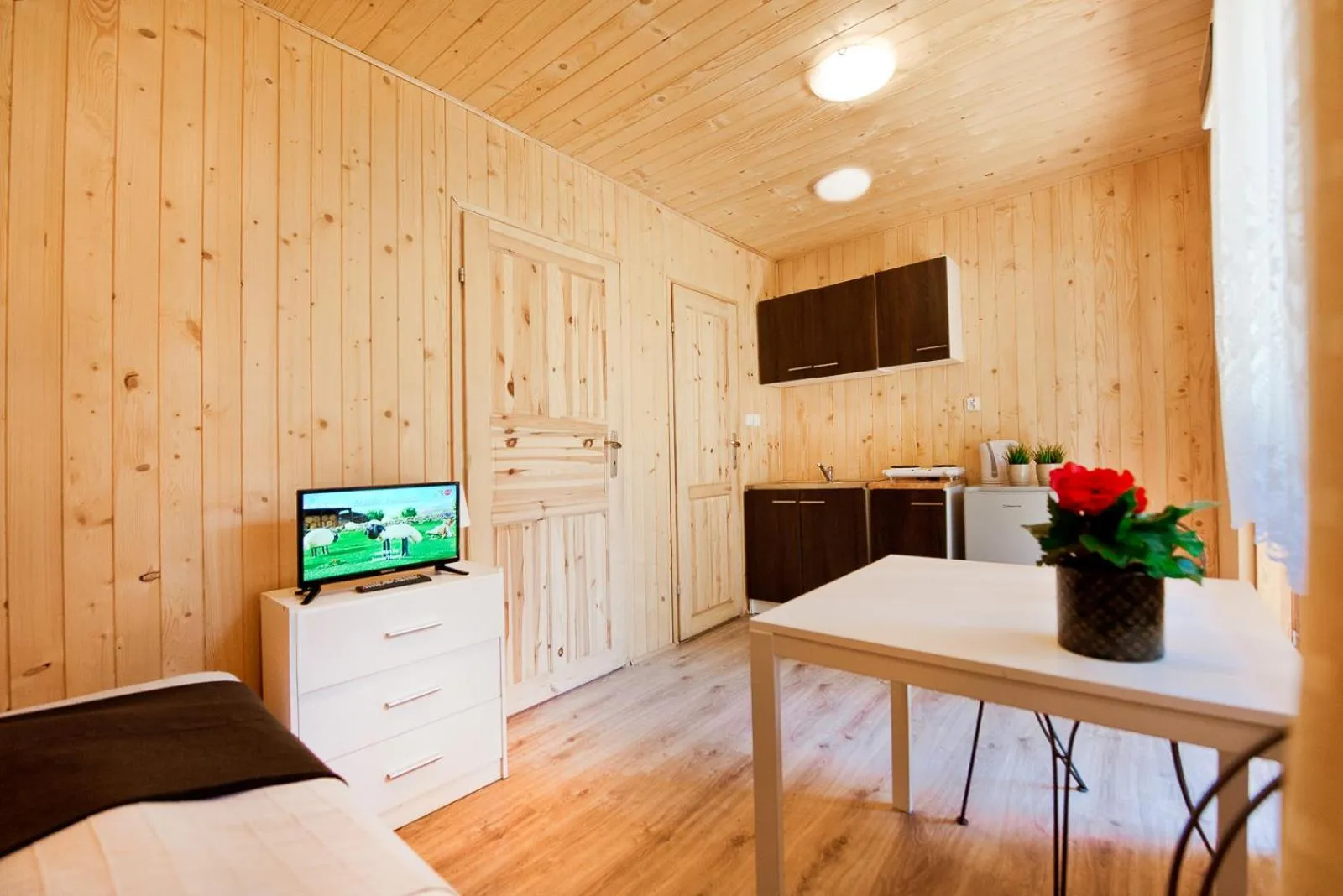 Kitchen or kitchenette in Ośrodek Wypoczynkowy Cubex