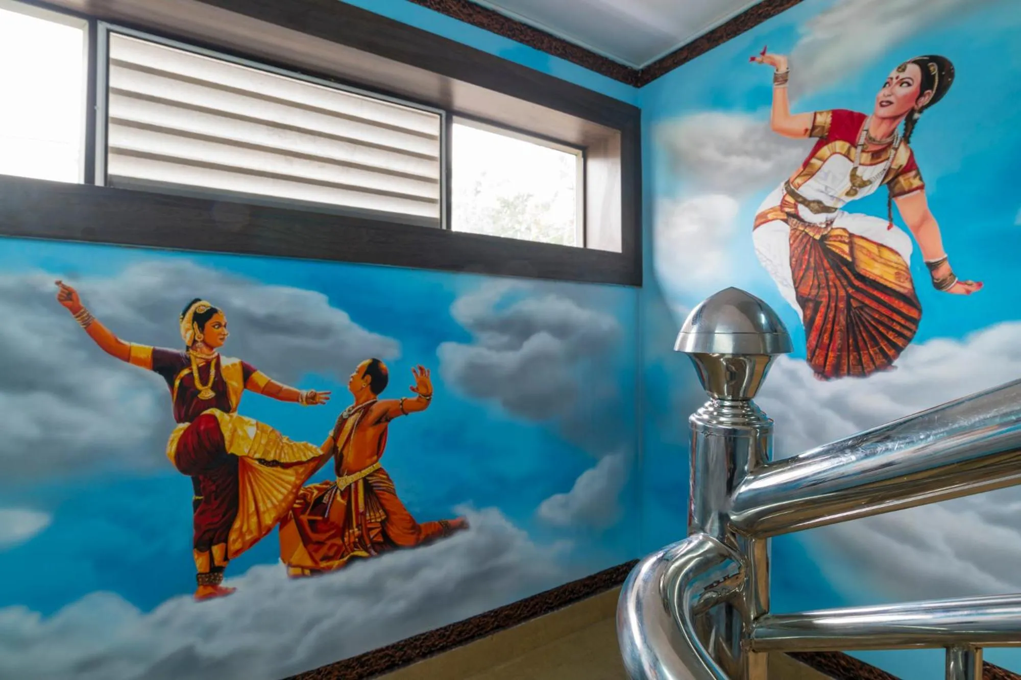 Decorative detail in Blue Bell Cochin Airport Hotel