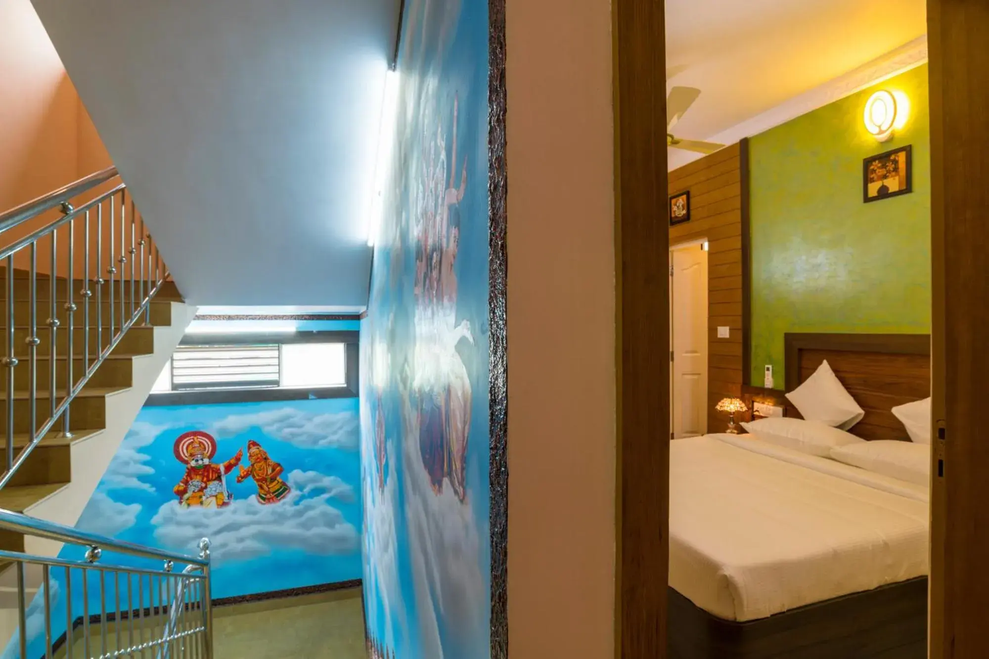 Seating area, Bed in Blue Bell Cochin Airport Hotel Seating area, Bed in Blue Bell Cochin Airport Hotel