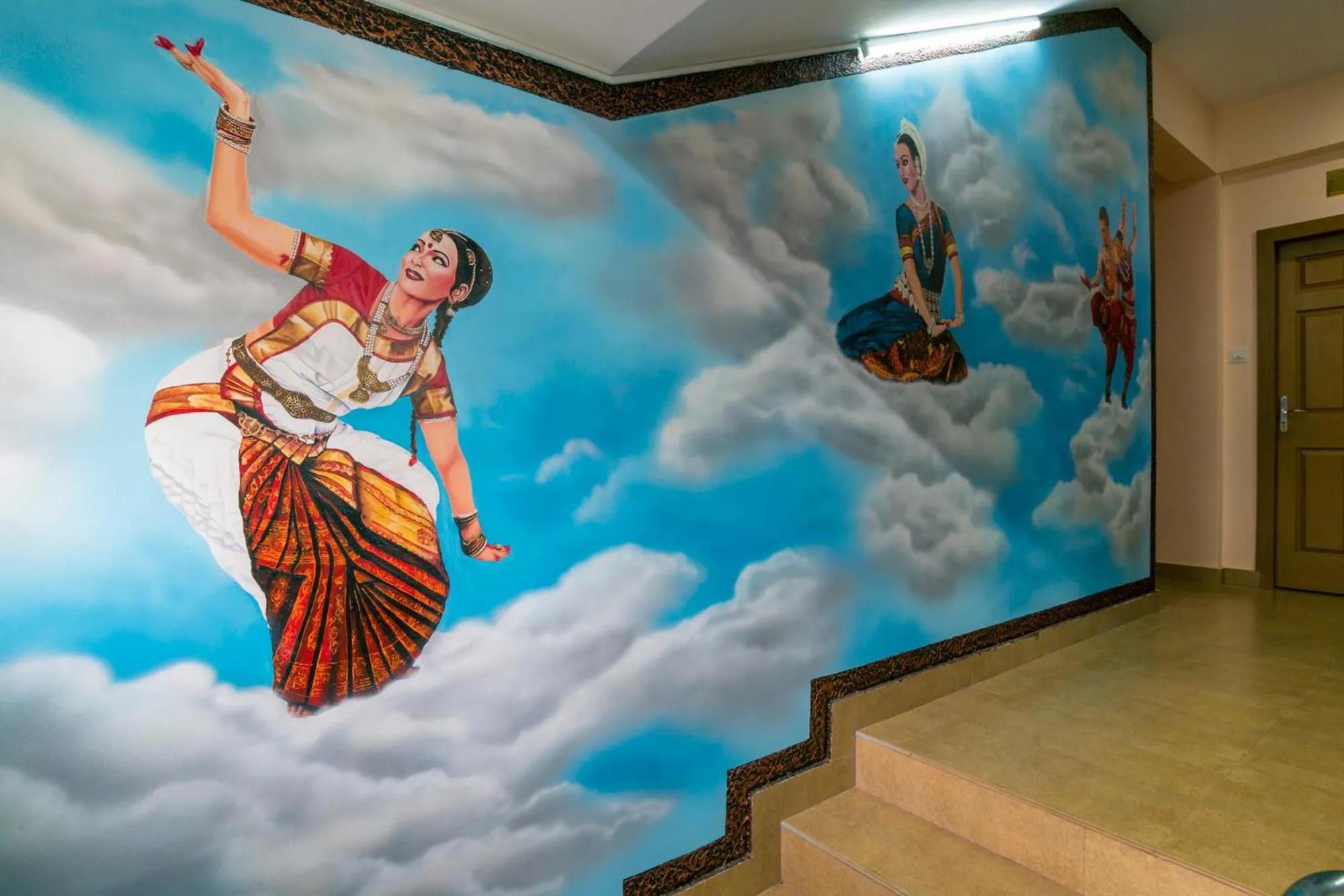 Decorative detail in Blue Bell Cochin Airport Hotel