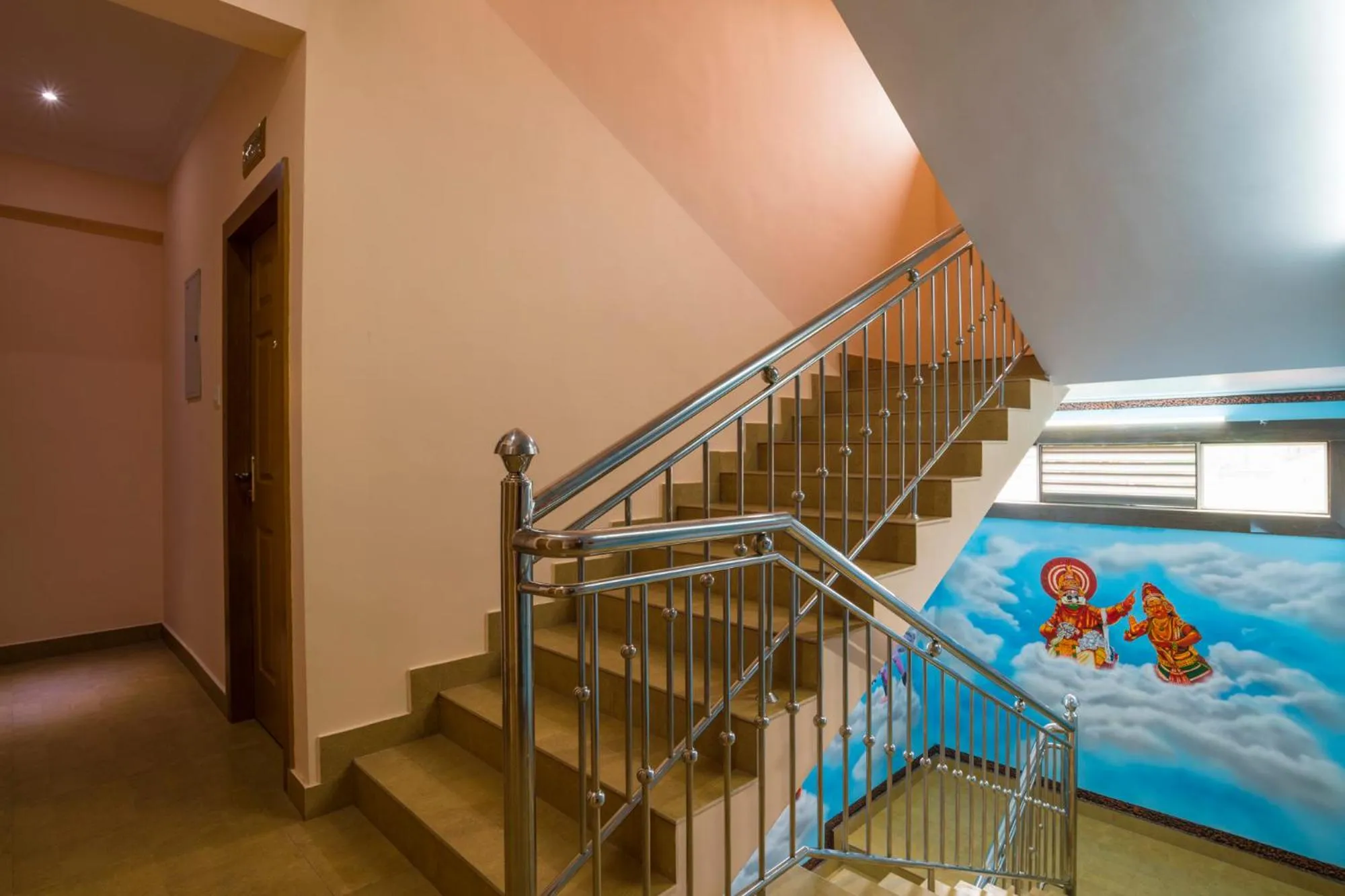 Decorative detail, Bed in Blue Bell Cochin Airport Hotel