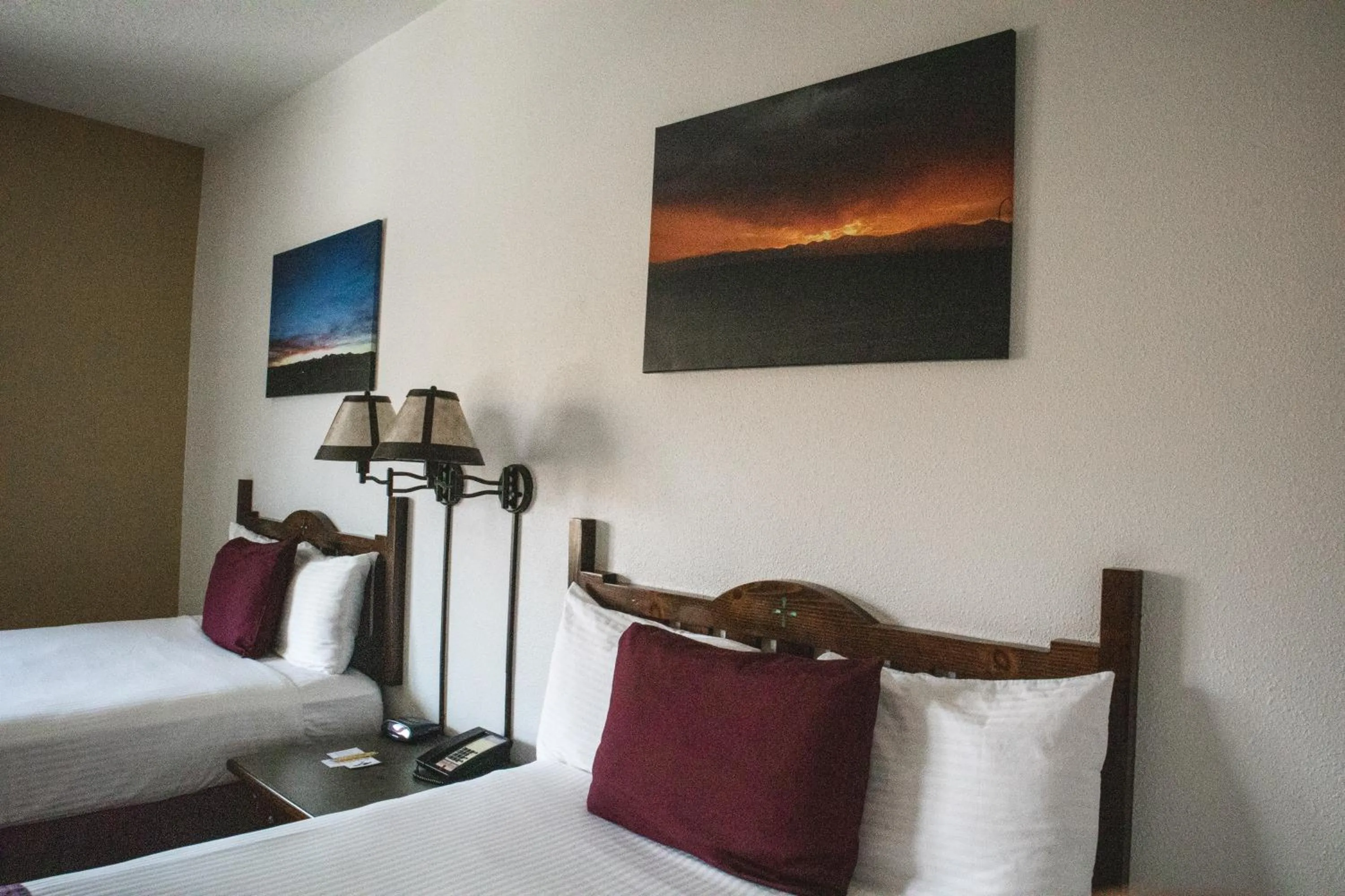 Bed in Ohkay Hotel Casino