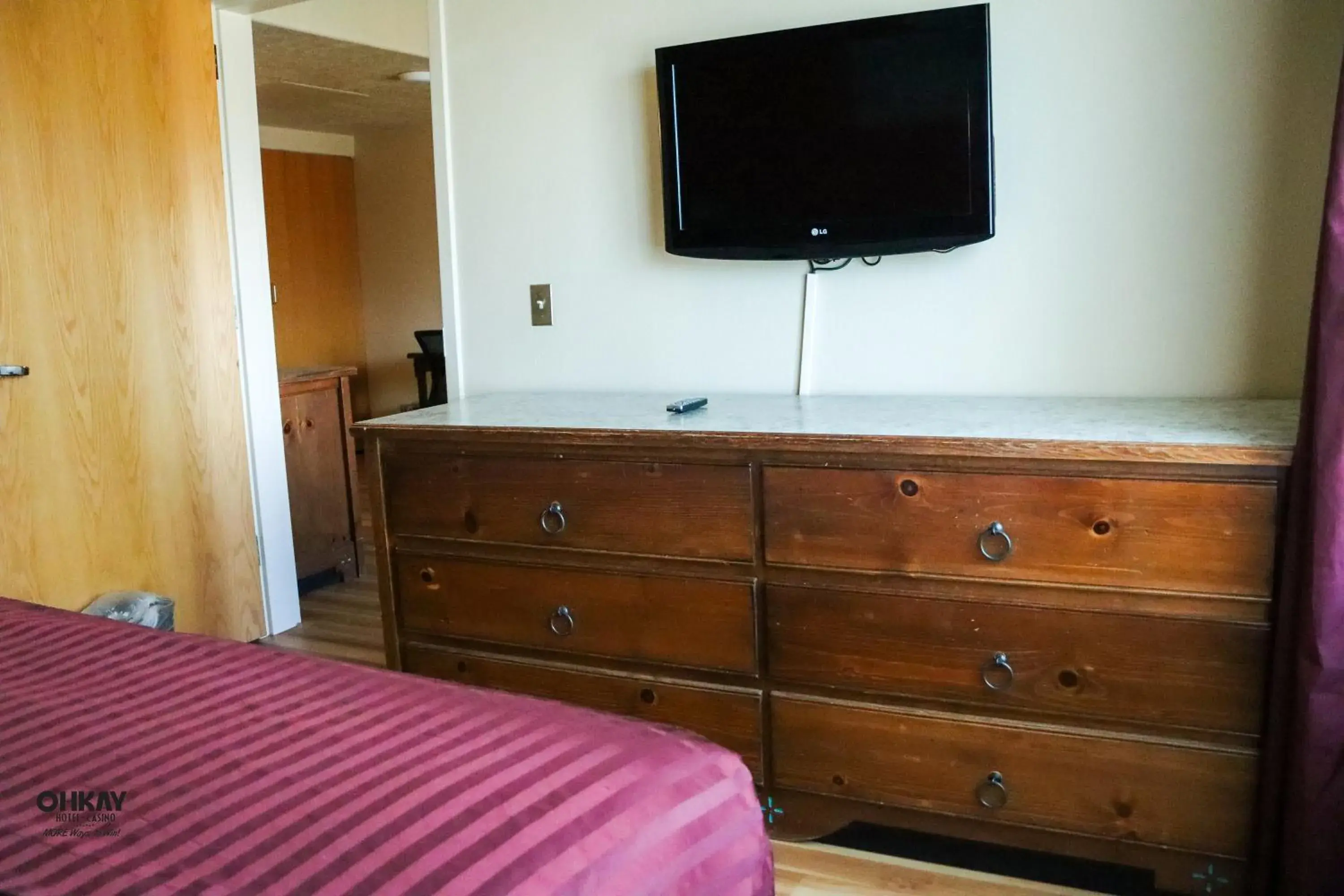 Bed in Ohkay Hotel Casino Bed in Ohkay Hotel Casino