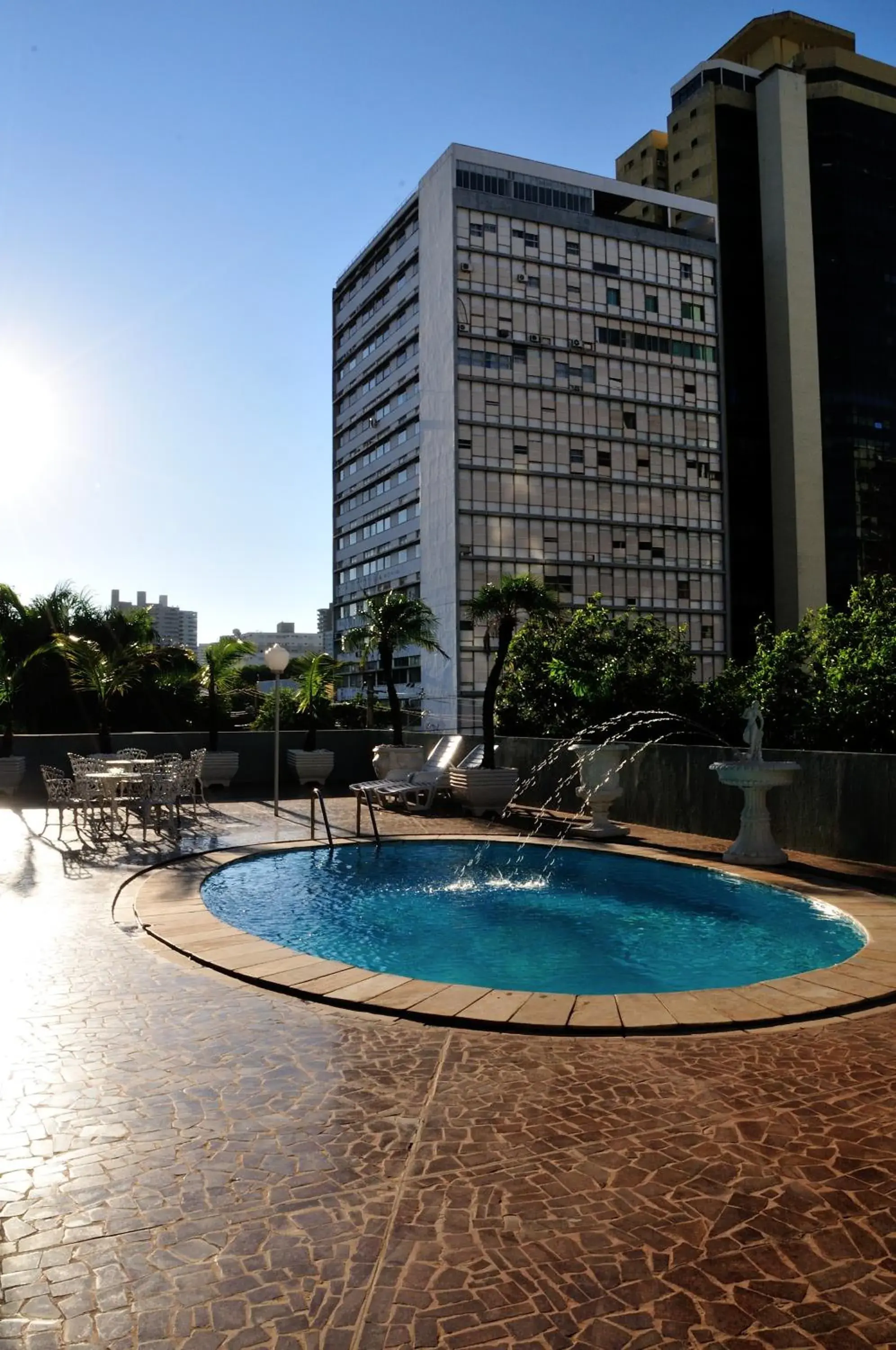 Pool view in Jandaia Hotel Campo Grande Pool view in Jandaia Hotel Campo Grande