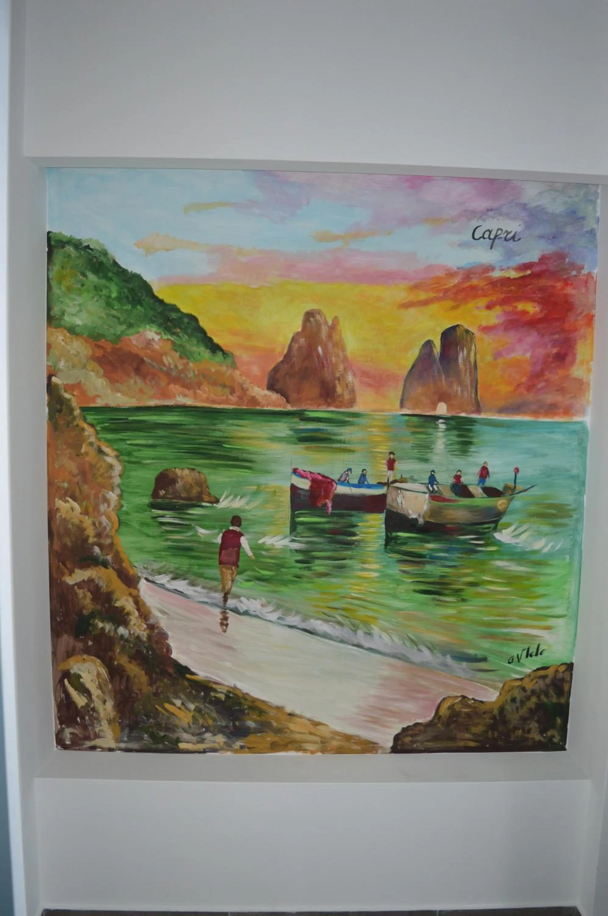 Decorative detail in B&B Vesuvius