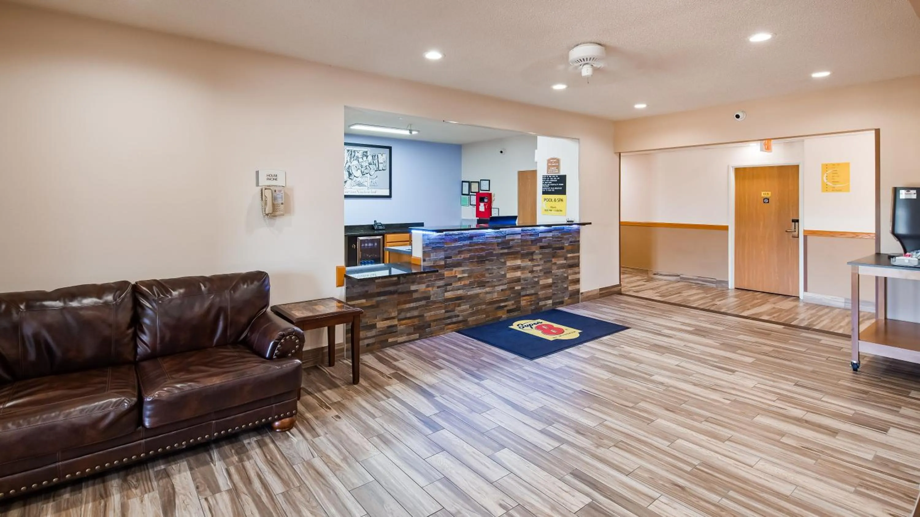 Lobby or reception in Super 8 by Wyndham Neillsville WI