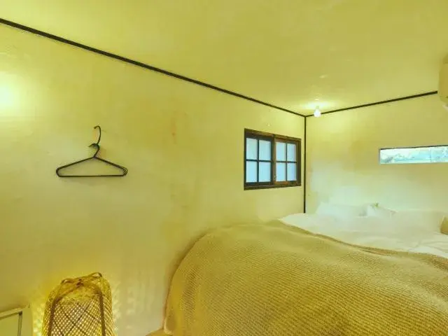 Bed in LOOF Tiny House Camp Bed in LOOF Tiny House Camp