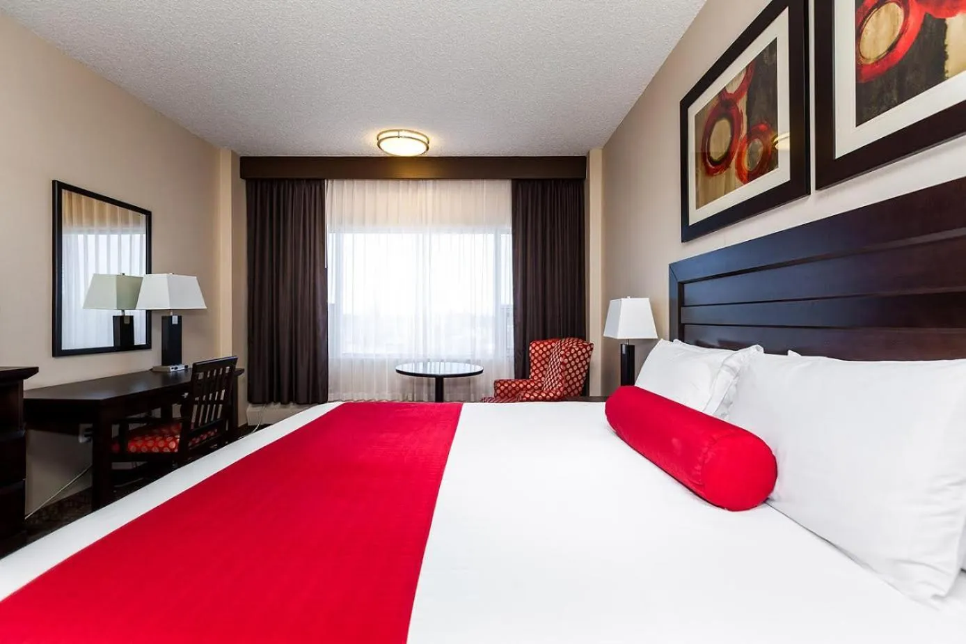 Bed in Century Casino & Hotel Edmonton