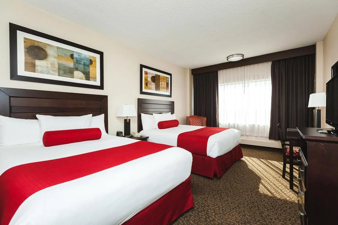 Bed in Century Casino & Hotel Edmonton